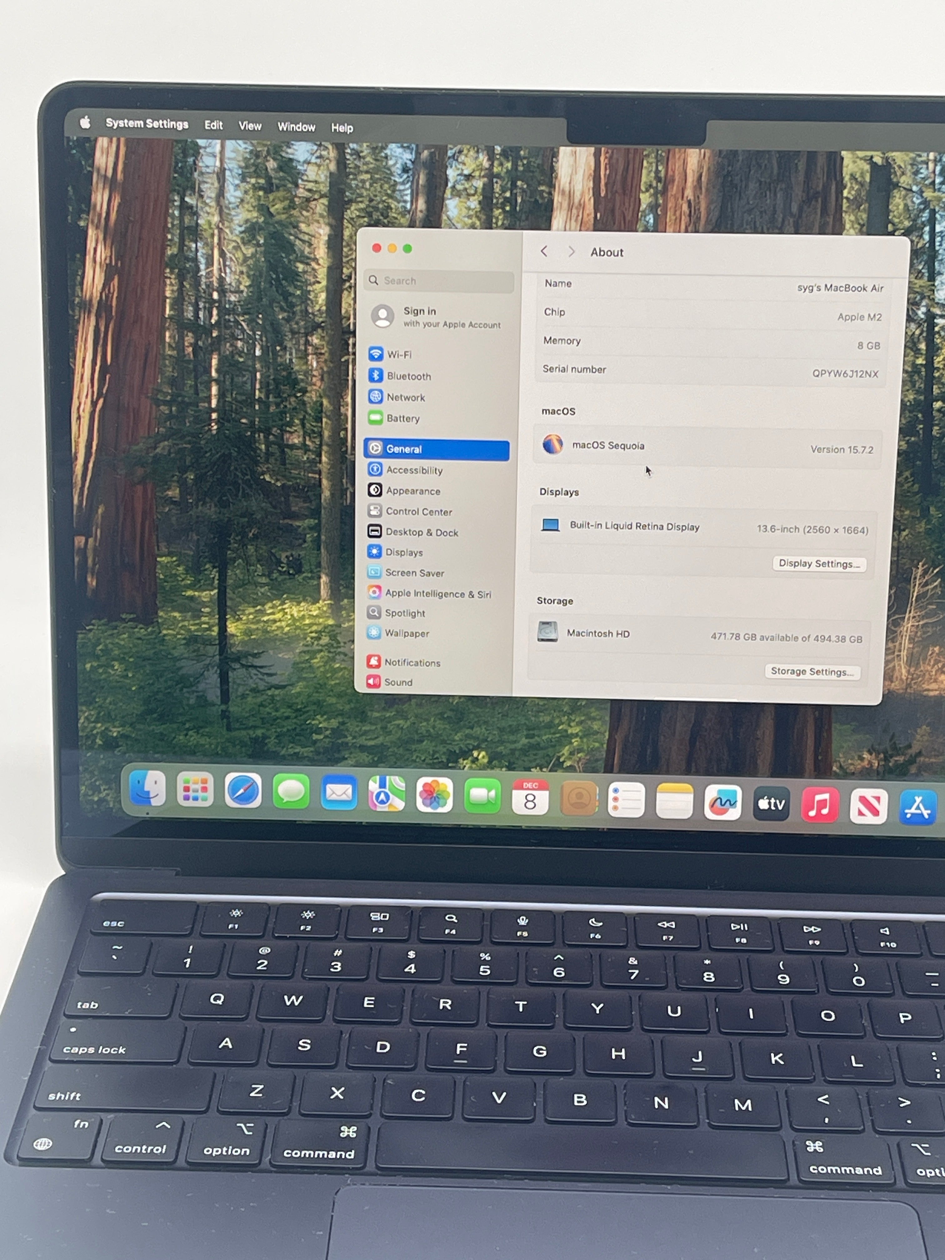 Apple MacBook Air 13.6" M2 A2681 2022 8GB 512GB Blue