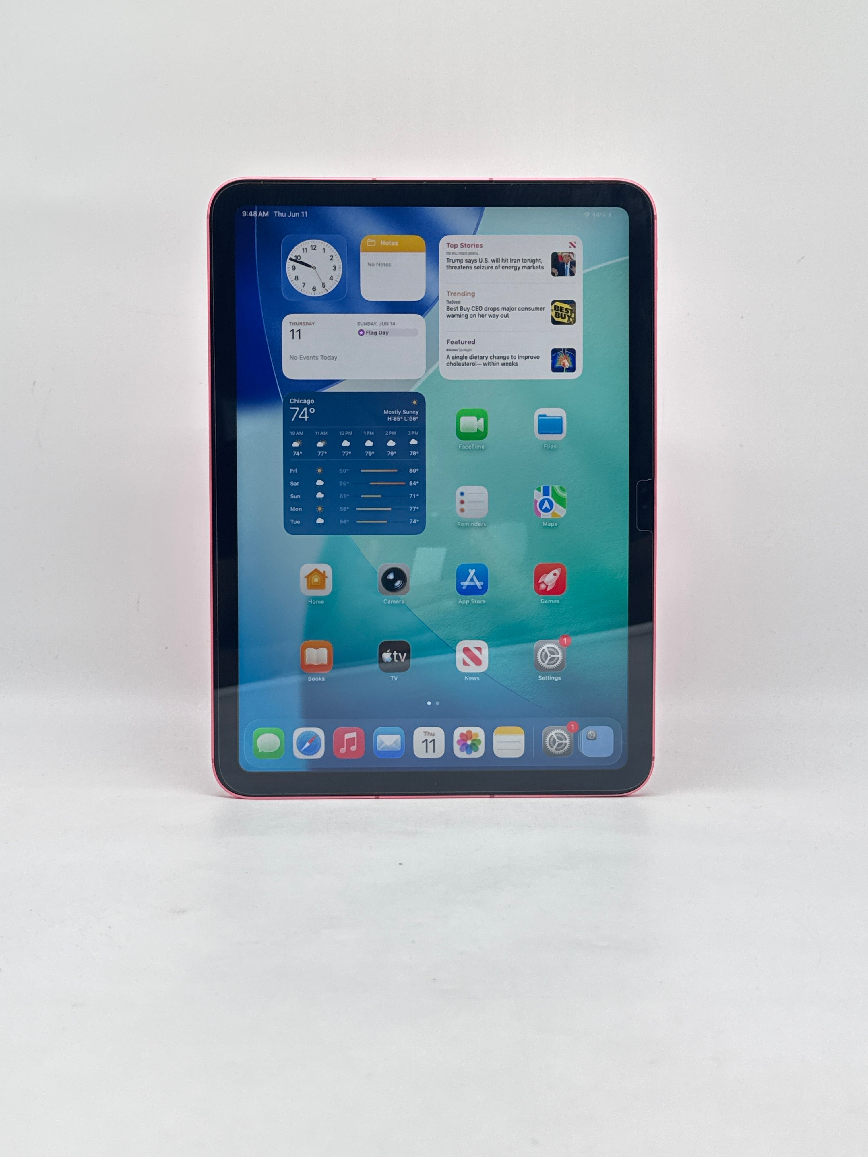 Apple iPad 10th Gen A2757 64GB Wi-Fi + CELL Pink - Bent Frame