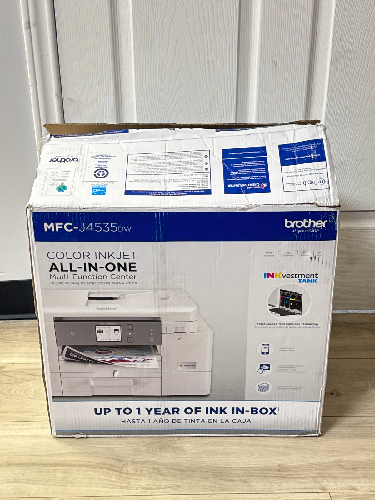 Brother INKvestment Tank MFC-J4535DW Wireless All-in-One Color Inkjet - Open Box