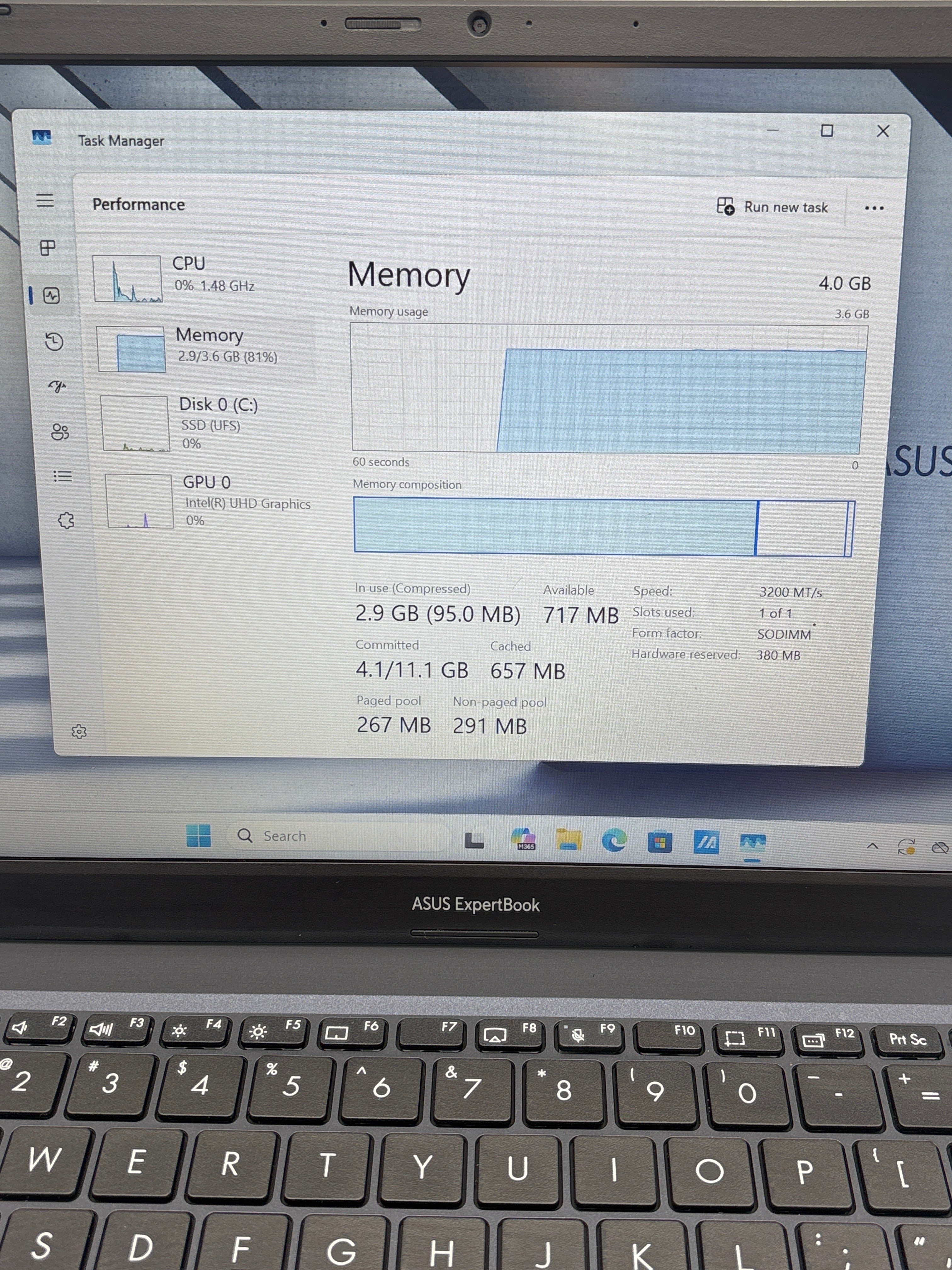 Asus Expertbook B1402CG Intel N100 4GB RAM 128GB SSD