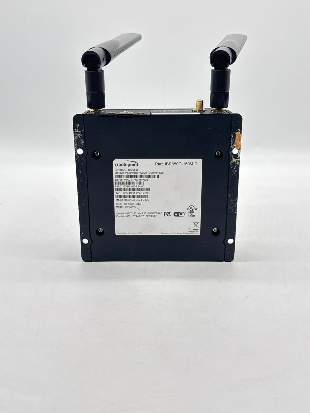 Cradlepoint IBR650C-150M-D LTE Cat 4 Ruggedized Router Black - Used