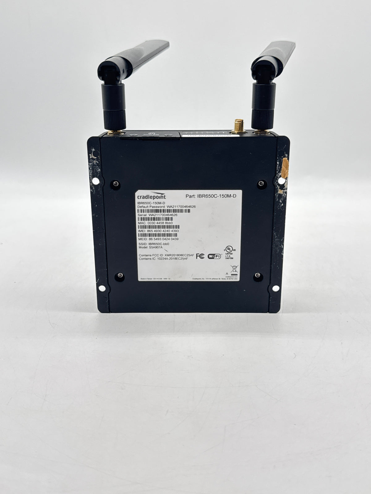 Cradlepoint IBR650C-150M-D LTE Cat 4 Ruggedized Router Black - Used