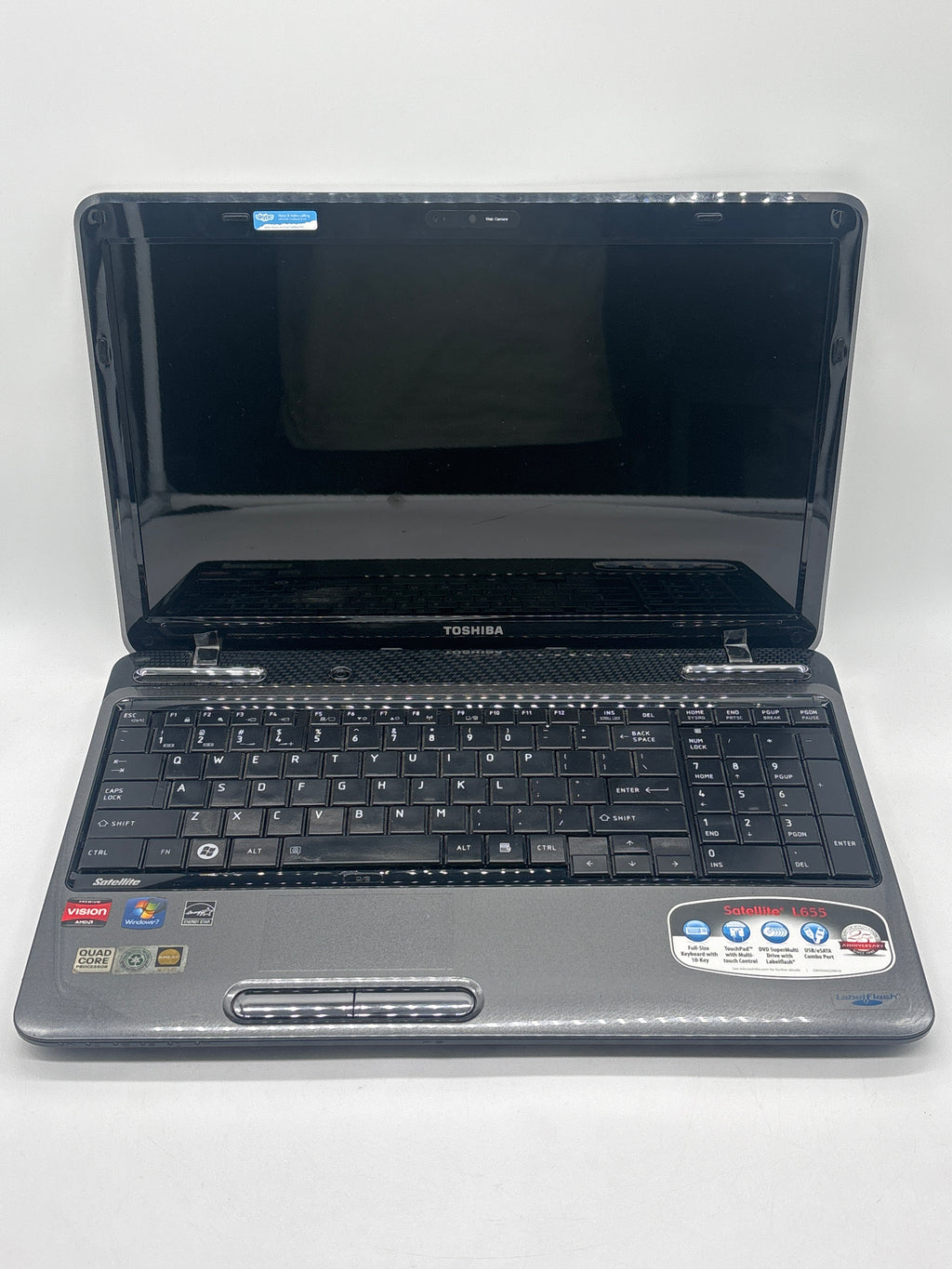 Toshiba Satellite L655D AMD Phenom II P940 4GB RAM - For Parts (No HDD)
