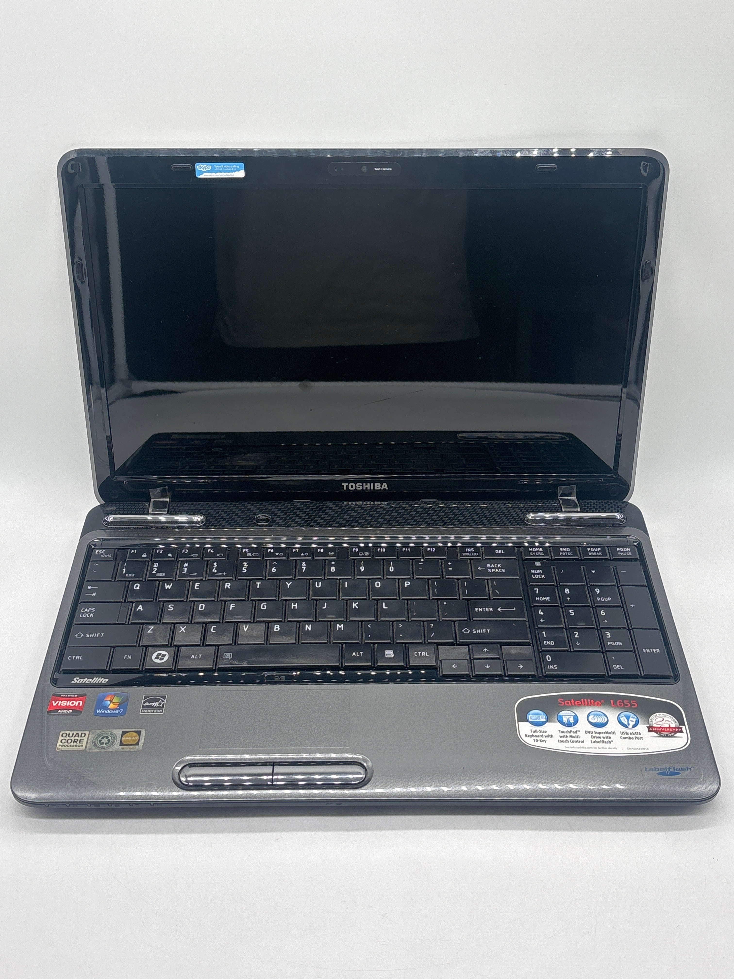 Toshiba Satellite L655D AMD Phenom II P940 4GB RAM - For Parts (No HDD)