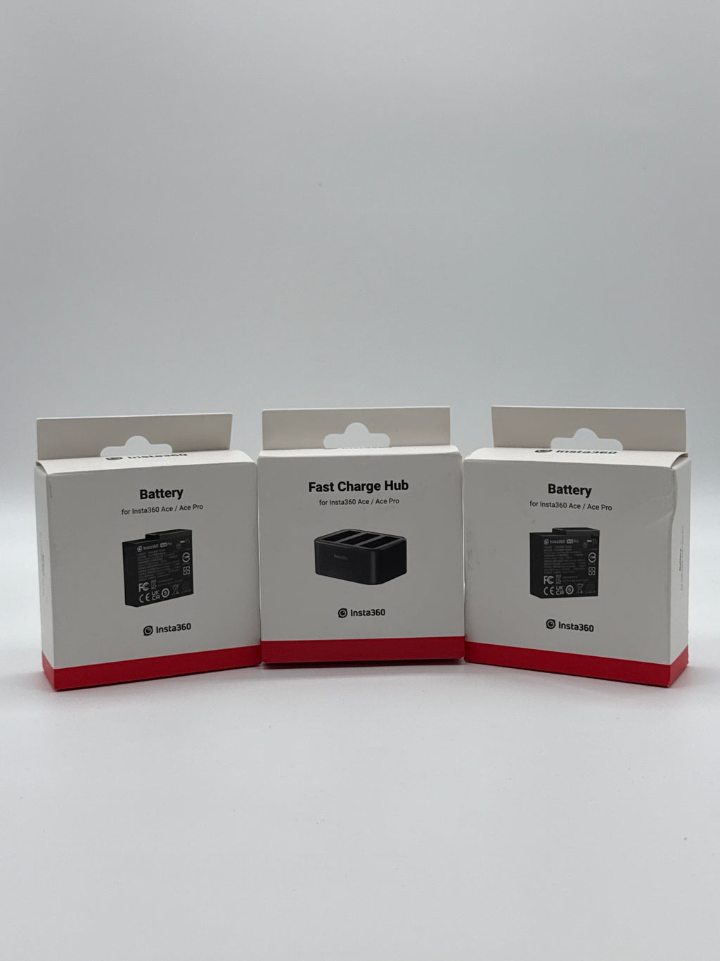 Insta360 Ace / Ace Pro Power Kit – 2 Batteries + Fast Charge Hub – OEM – Brand New
