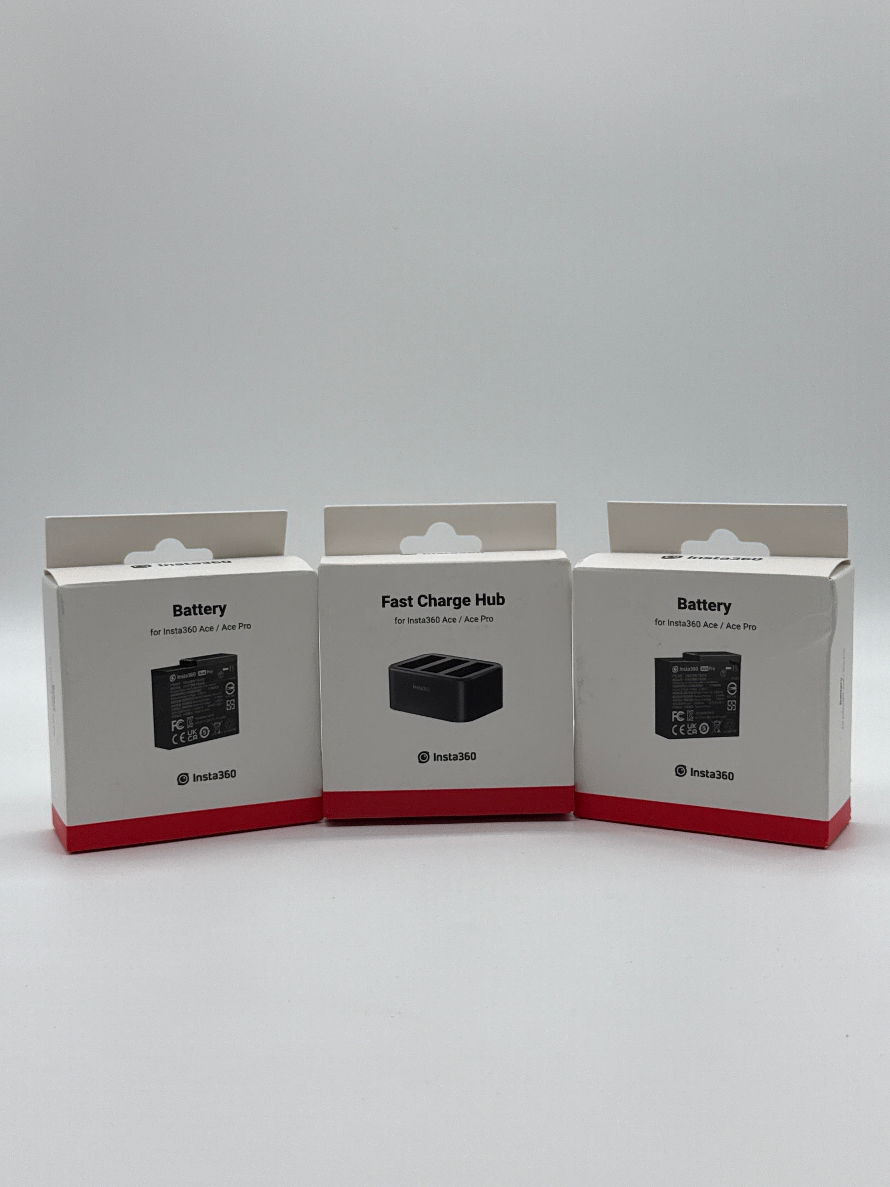 Insta360 Ace / Ace Pro Power Kit – 2 Batteries + Fast Charge Hub – OEM – Brand New