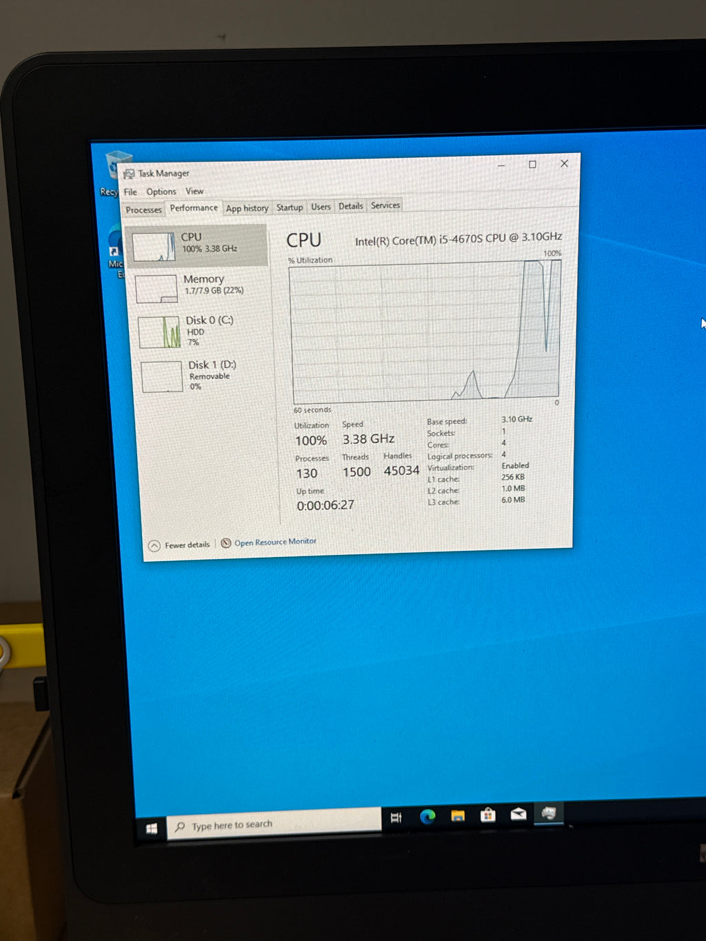 Dell  Optiplex 9020 AIO i5-4670S 8GB RAM 500GB HDD - Used