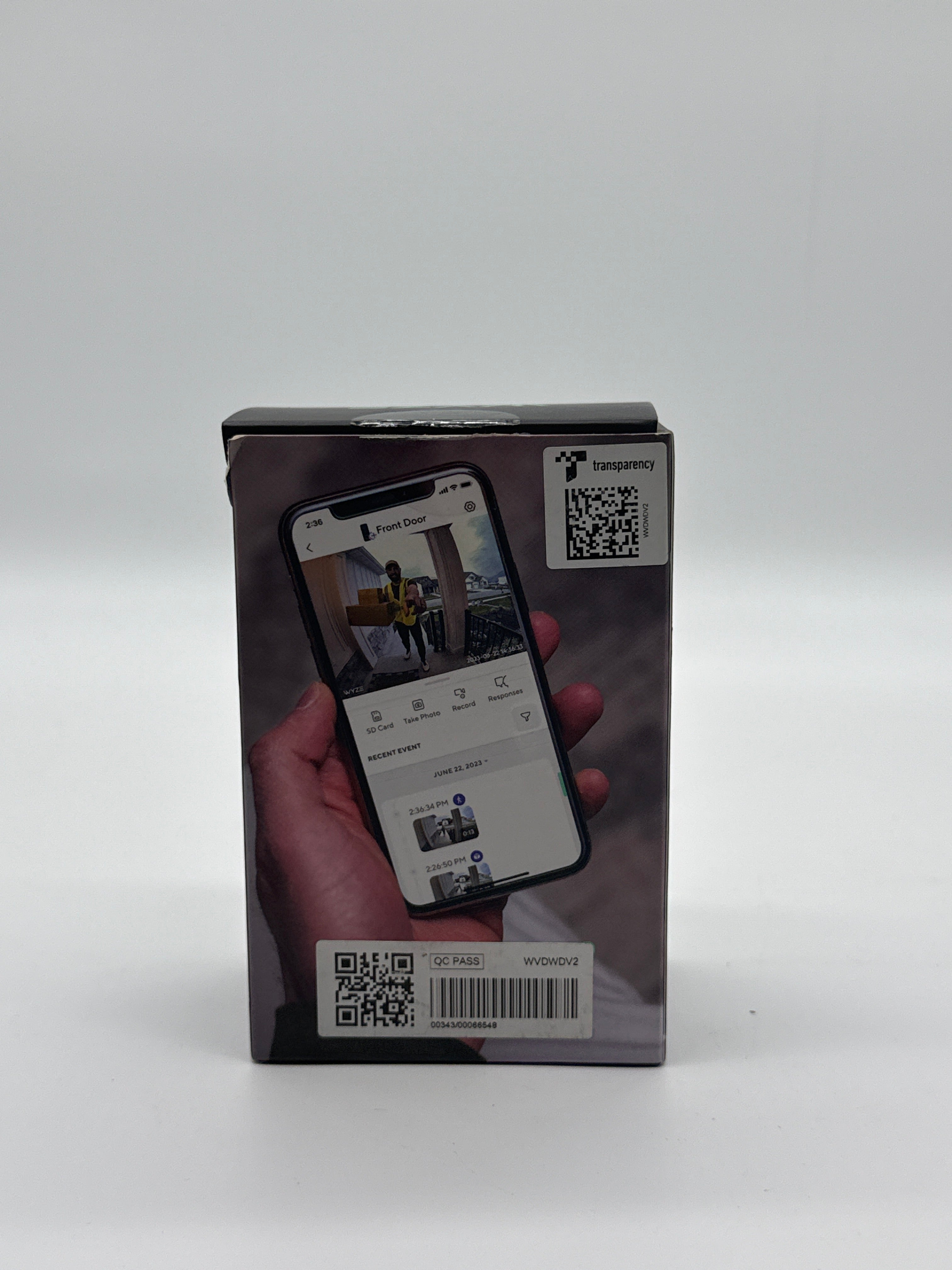 Wyze WVDWDV2 Video Doorbell 2K Video Black Wired - New in Box