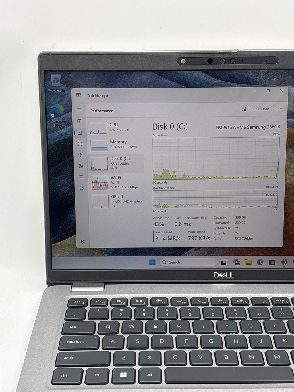 Dell Latitude 5430 14" Core i5-1235U 16GB RAM 256GB SSD Gray - Used