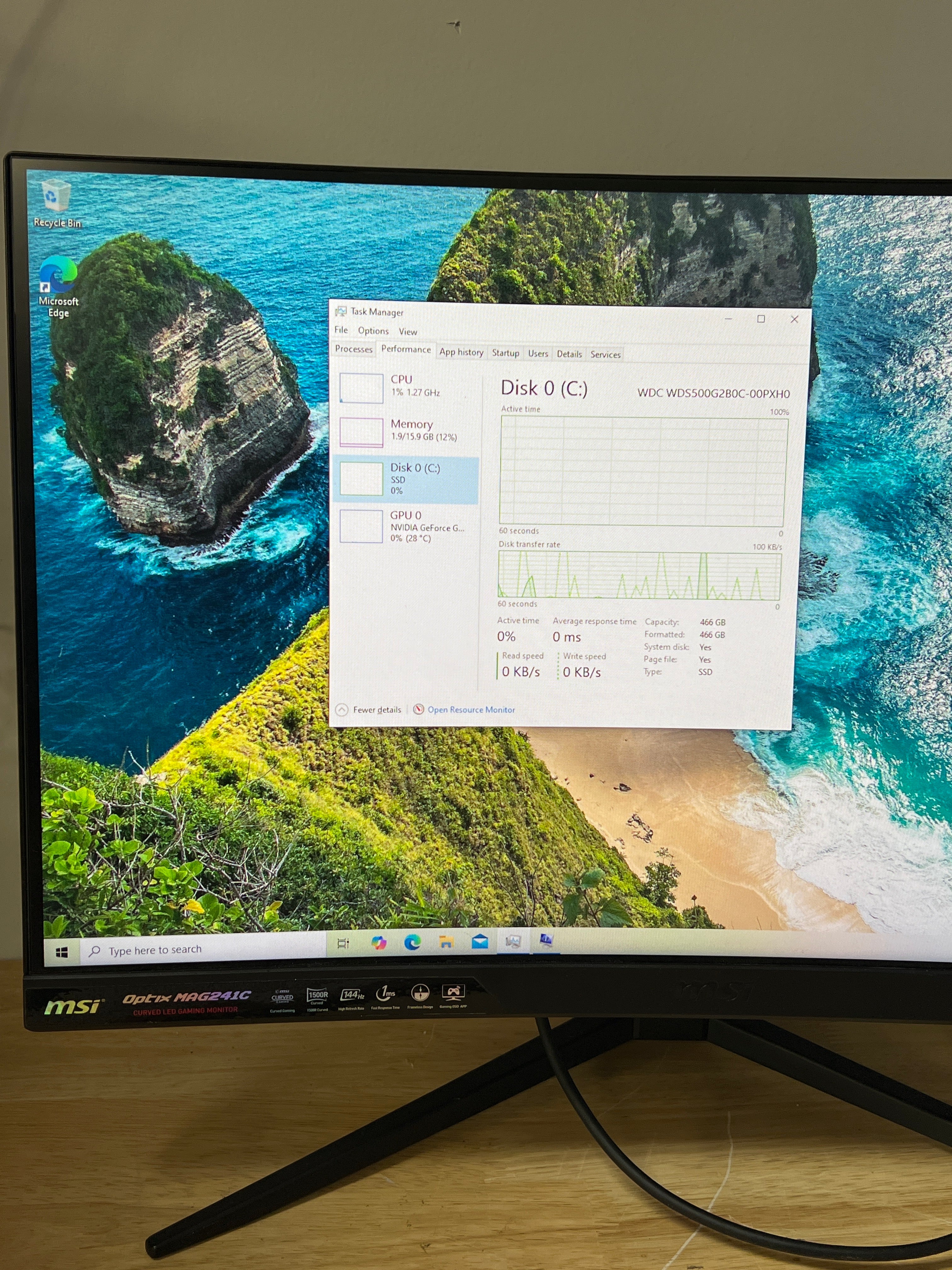 Custom PC i3-9100F 16GB RAM 512GB SSD GTX 1050 Ti - Used