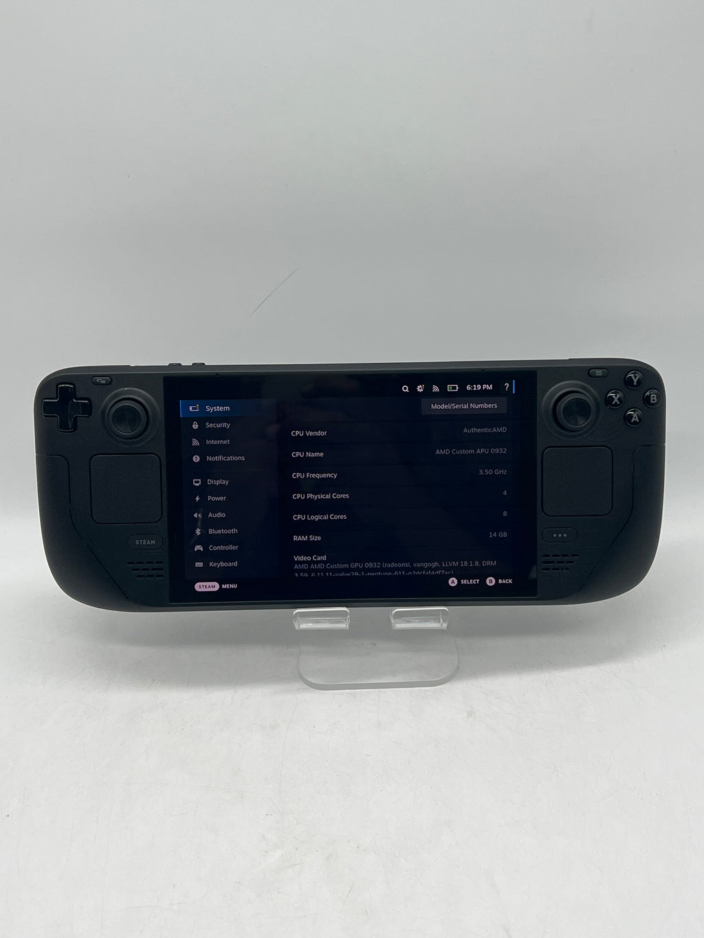 Valve Steam Deck OLED 7.4" 6nm Ryzen APU 16GB RAM 512GB Black Model 1030