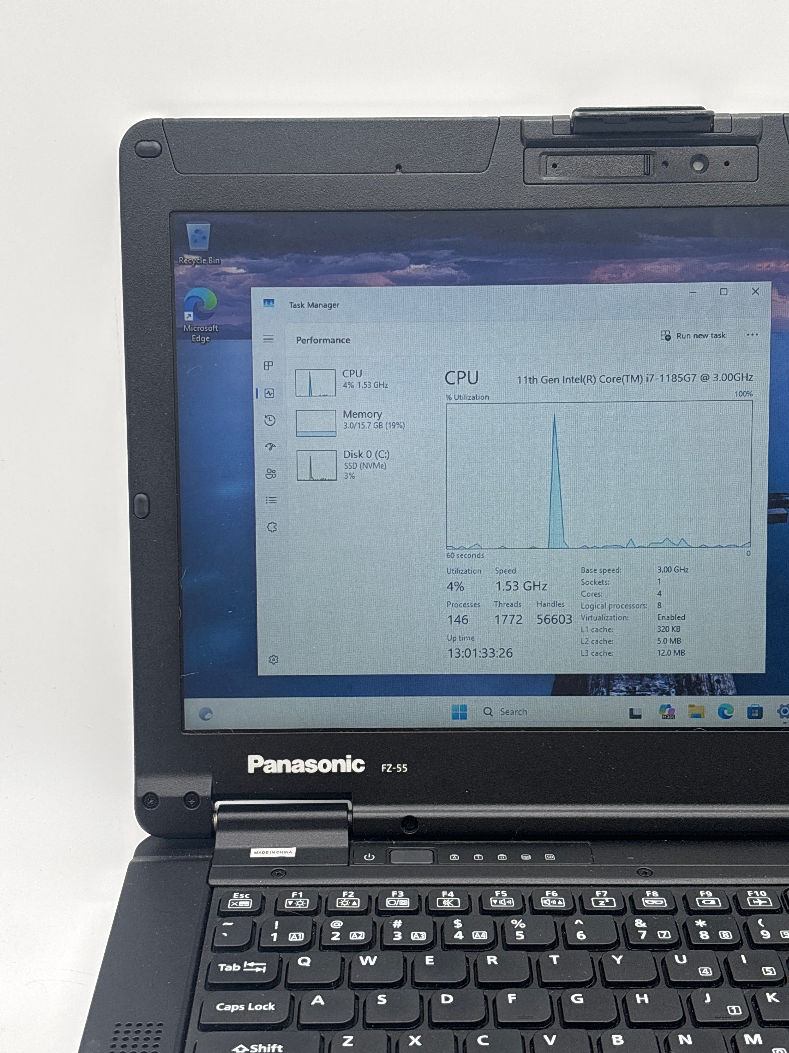 Panasonic Toughbook FZ-55 i7-1185G7 16GB RAM 512GB SSD - For Parts (Read DESC)