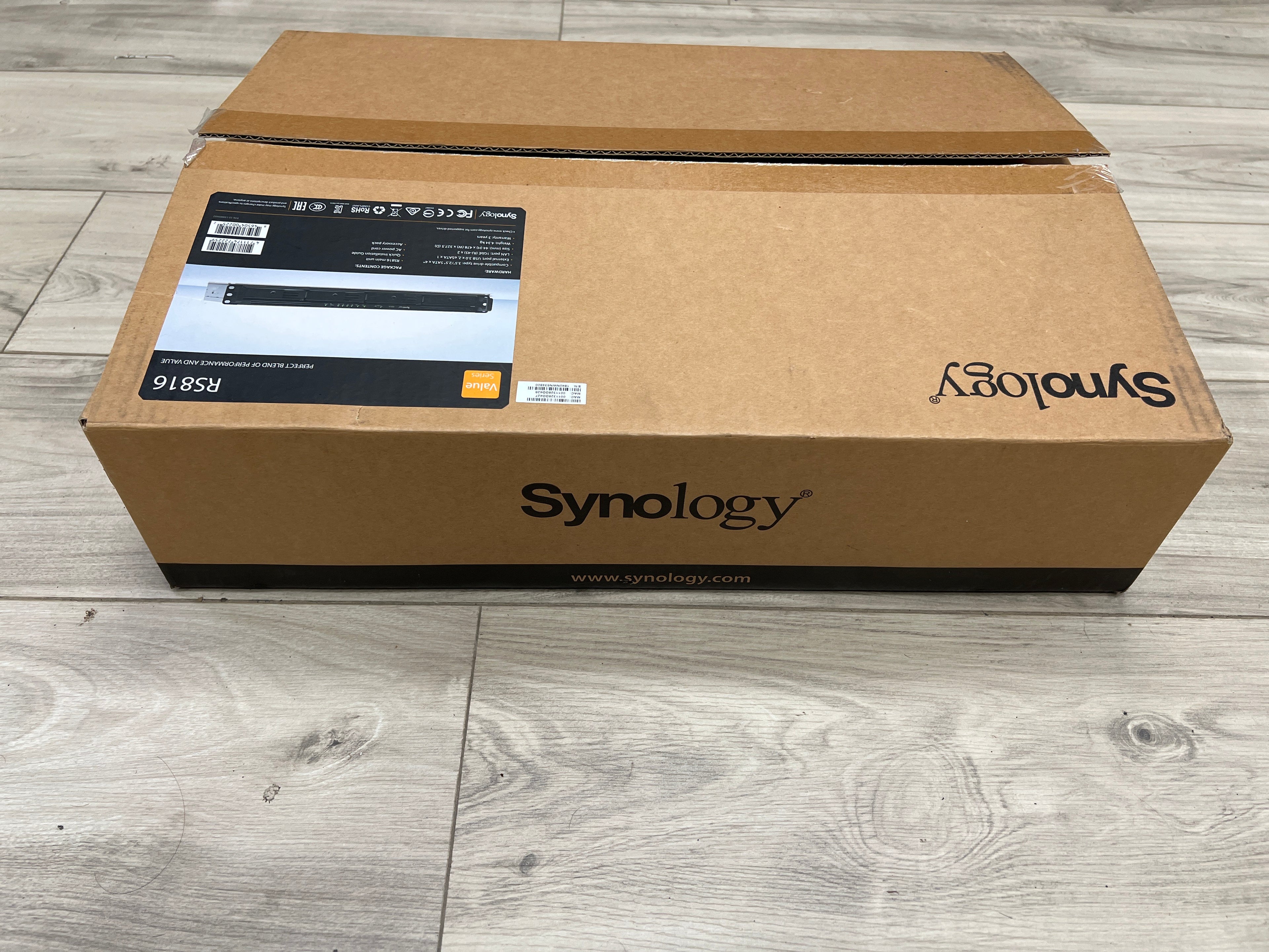 Synology RS816 4-Bay Internal Expansion Silver USB 3.0 New Open Box