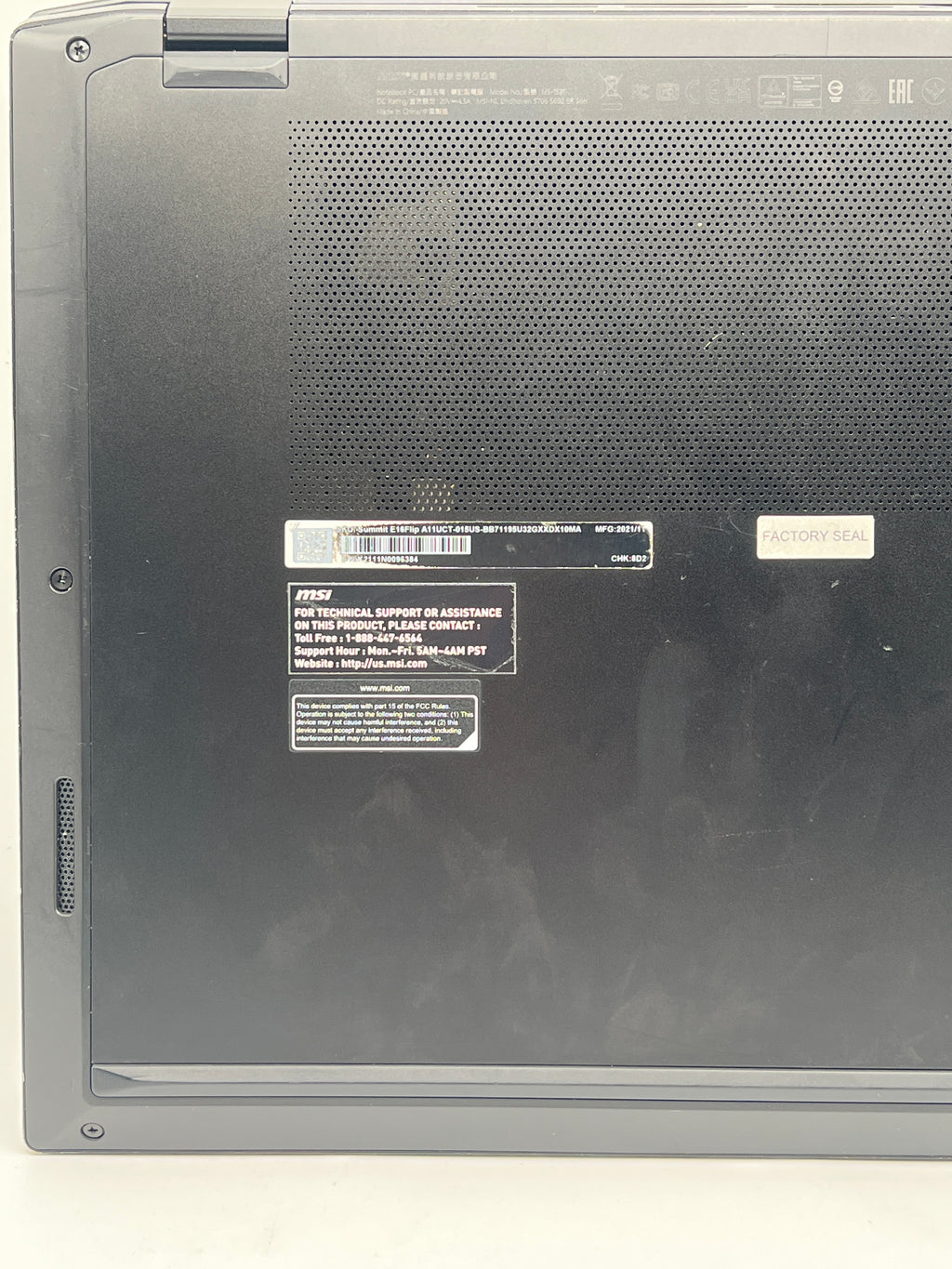 MSI Summit E16 Flip i7-1195G7 32GB RAM 1TB SSD RTX 3050 - Used