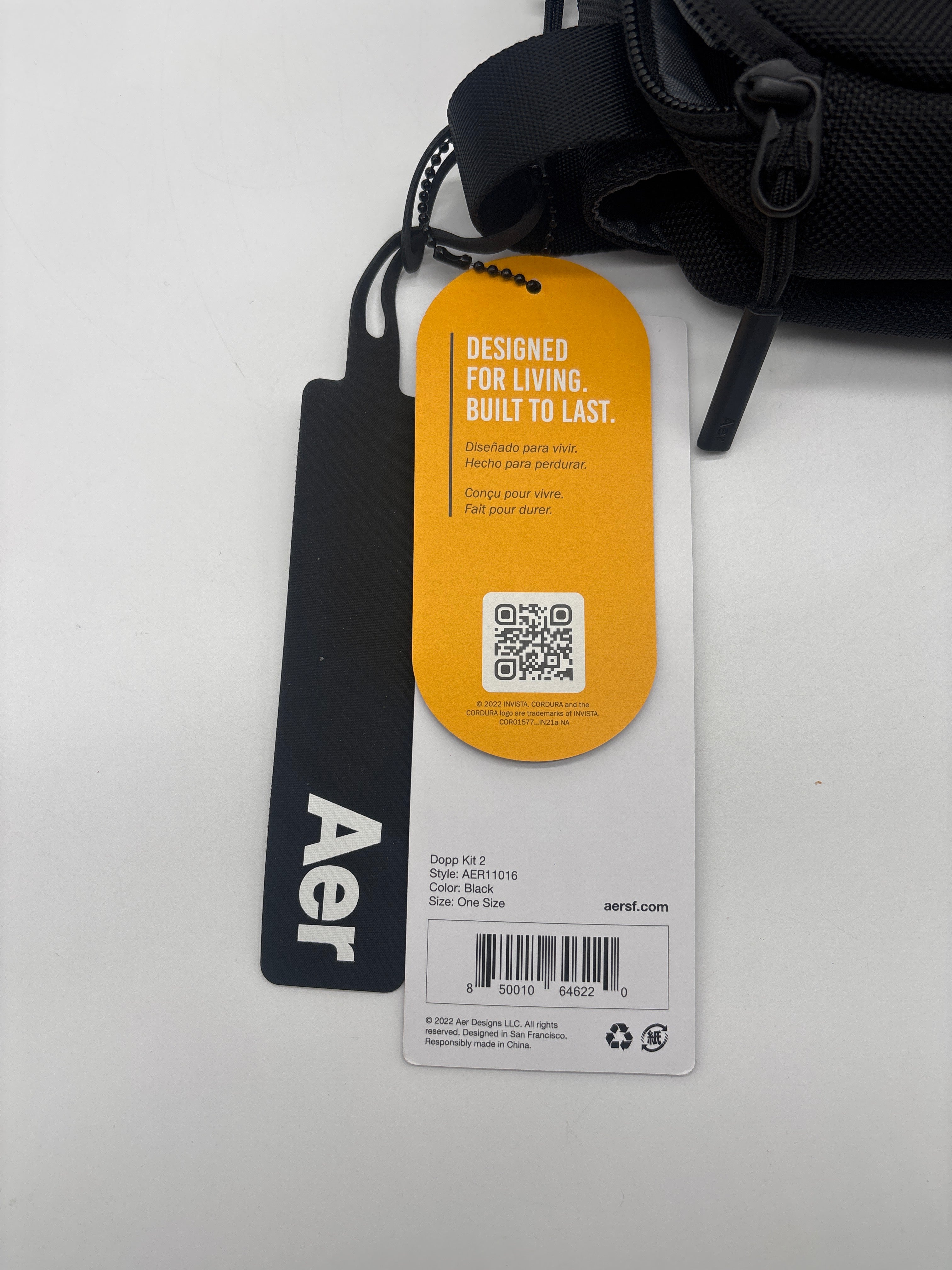 Aer Dopp Kit 2 - Black Travel Accessory New