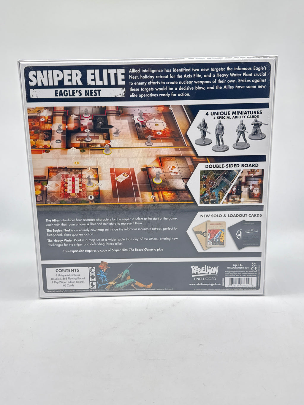 Sniper Elite The Board Game by Rebellion Unplugged Bundle - New In Box