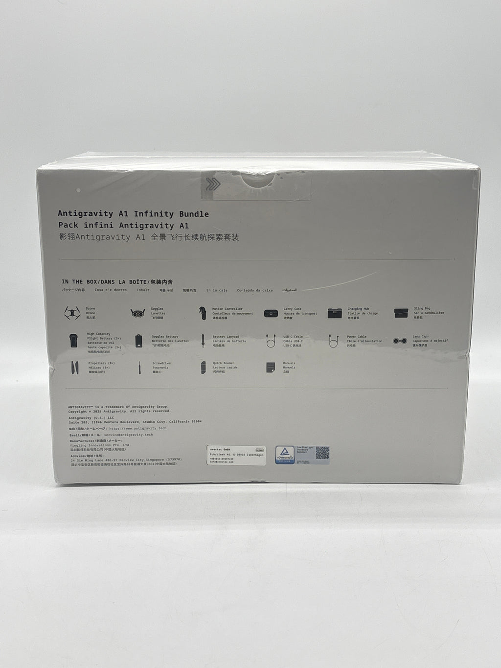 Antigravity A1 Infinity Bundle 8K 360 Drone White - New In Box