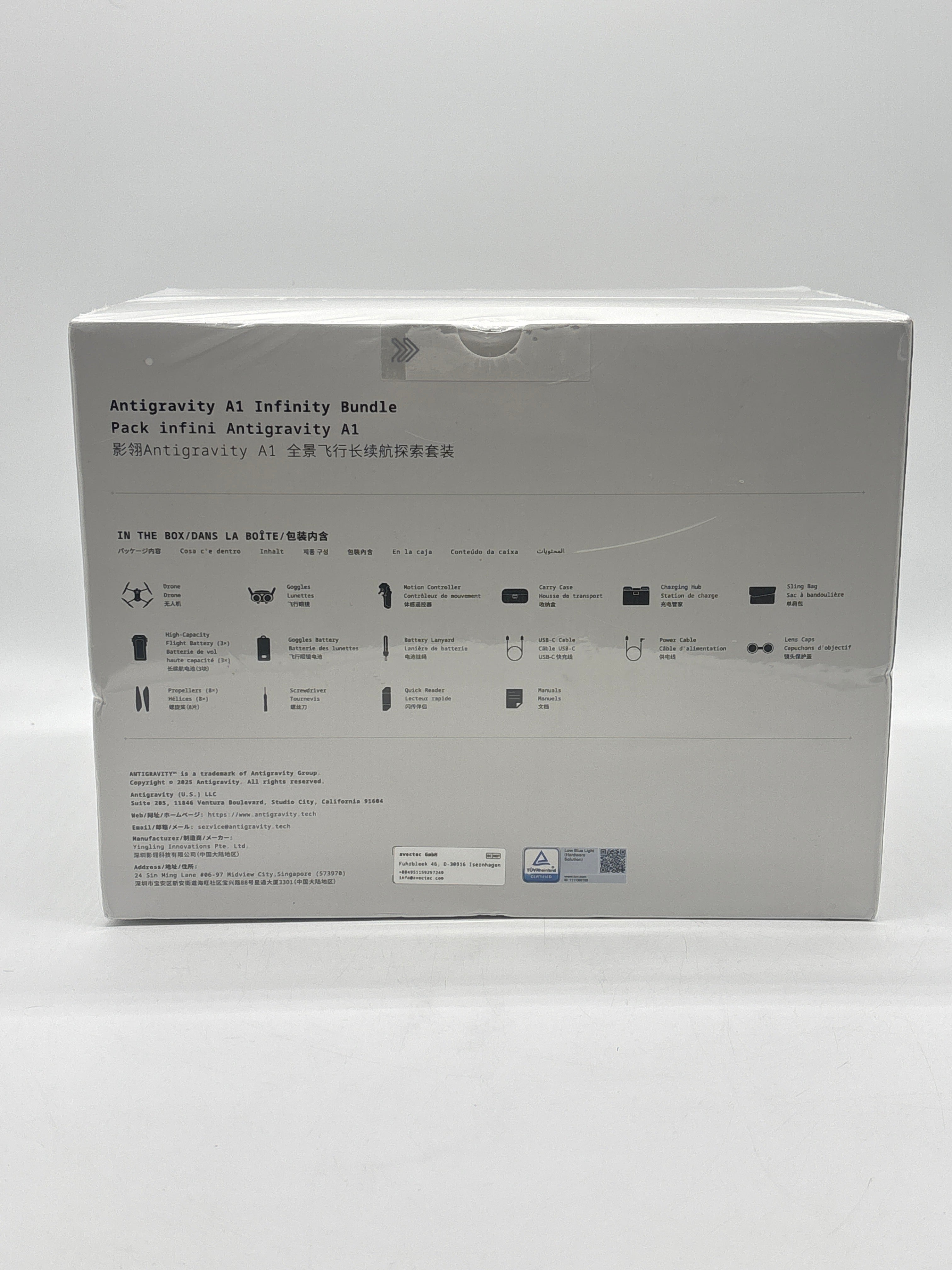 Antigravity A1 Infinity Bundle 8K 360 Drone White - New In Box