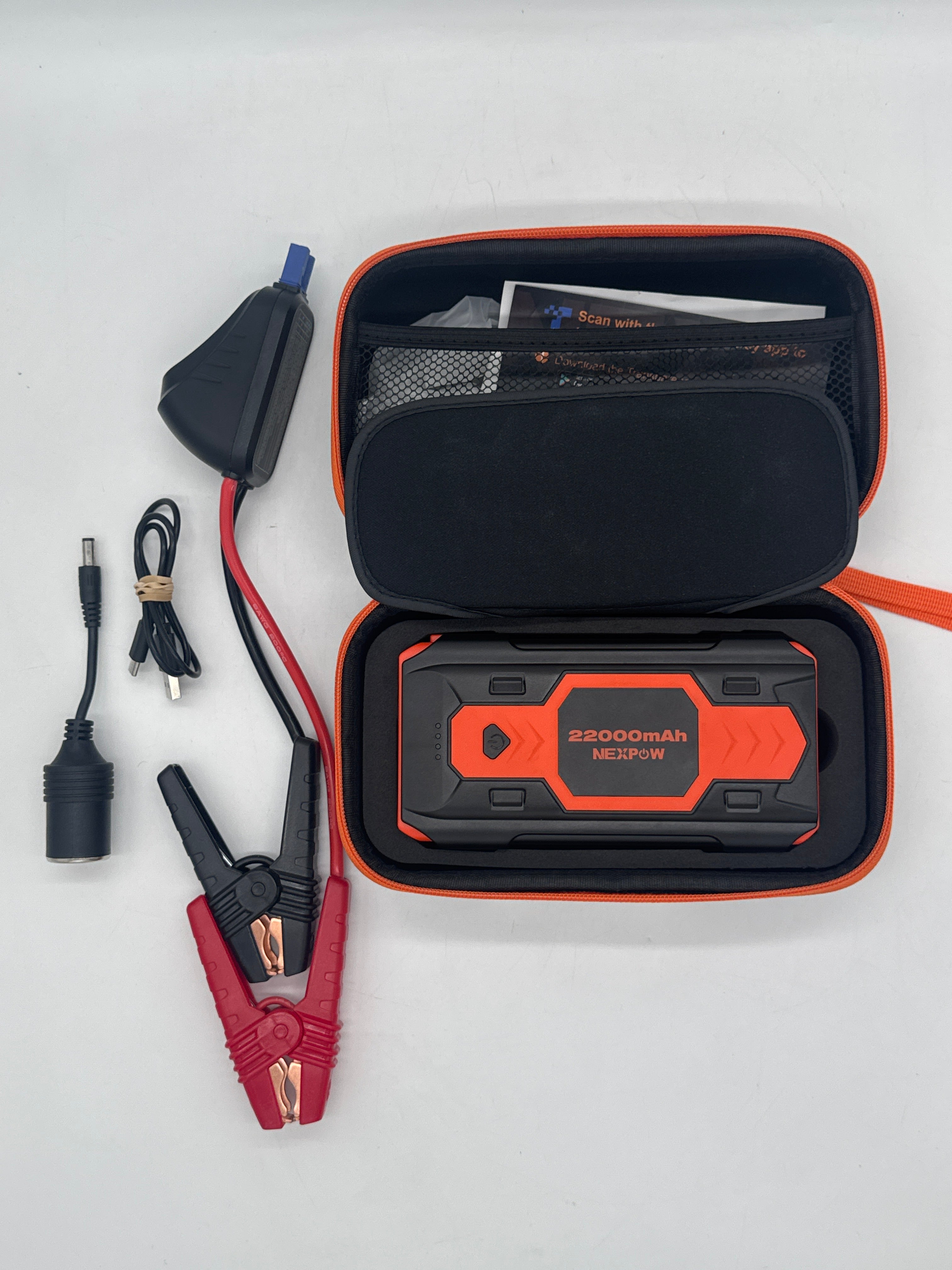 NEXPOW Q9B 22000mAh Portable Car Jump Starter Power Bank w/ Case