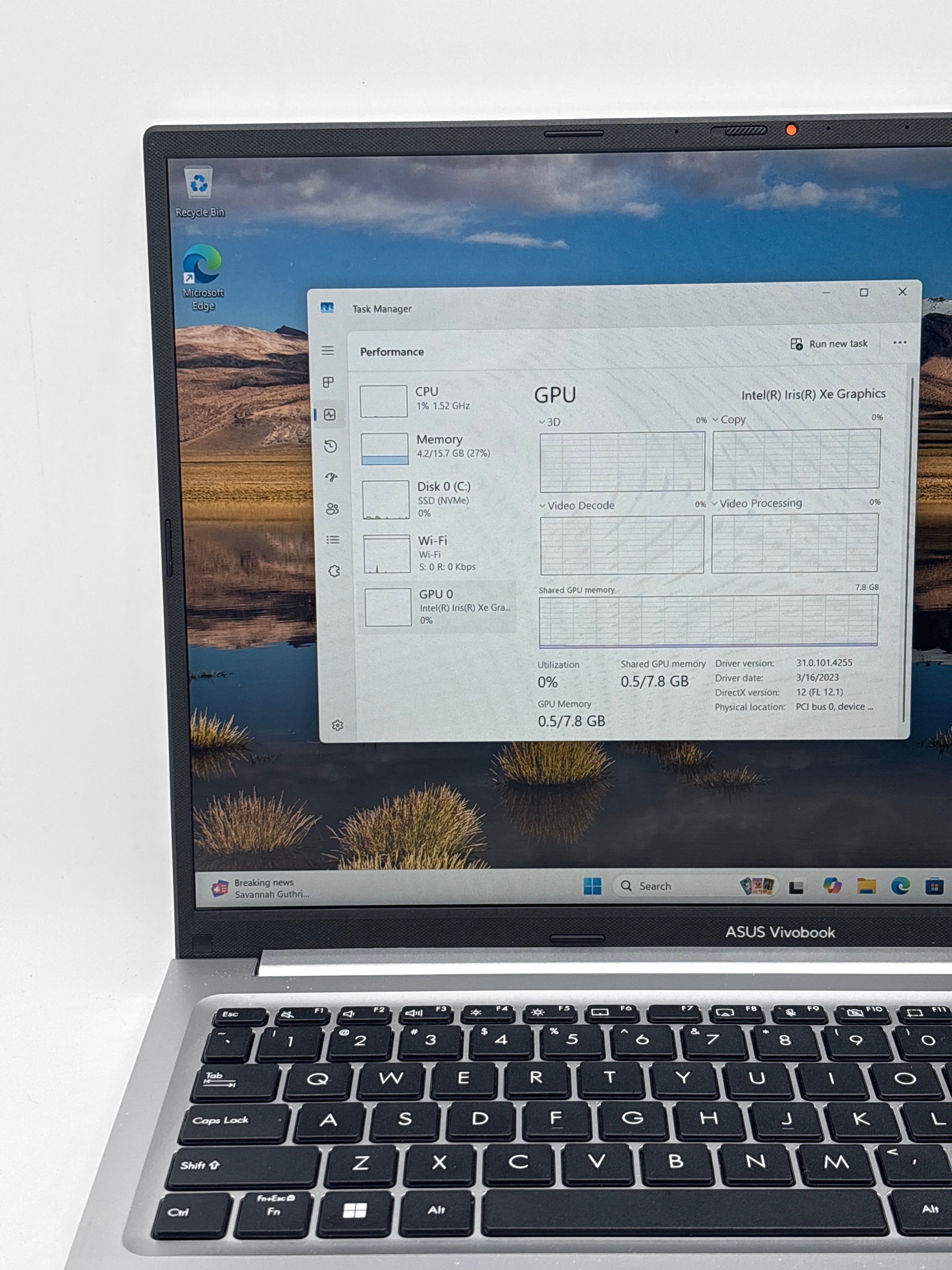 Asus VivoBook F1605Z i7-1255U 16GB RAM 512GB SSD