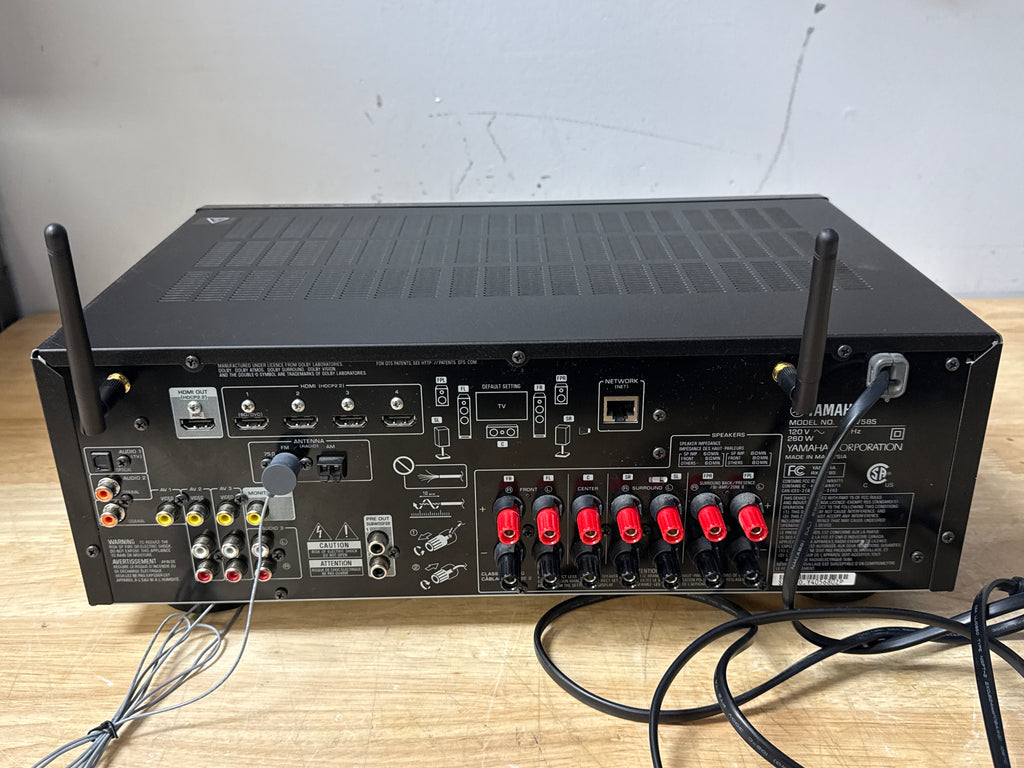 Yamaha RX-V585 7.2 Channel AV Receiver Dolby Atmos DTS X 4K HDR Wi-Fi - Used