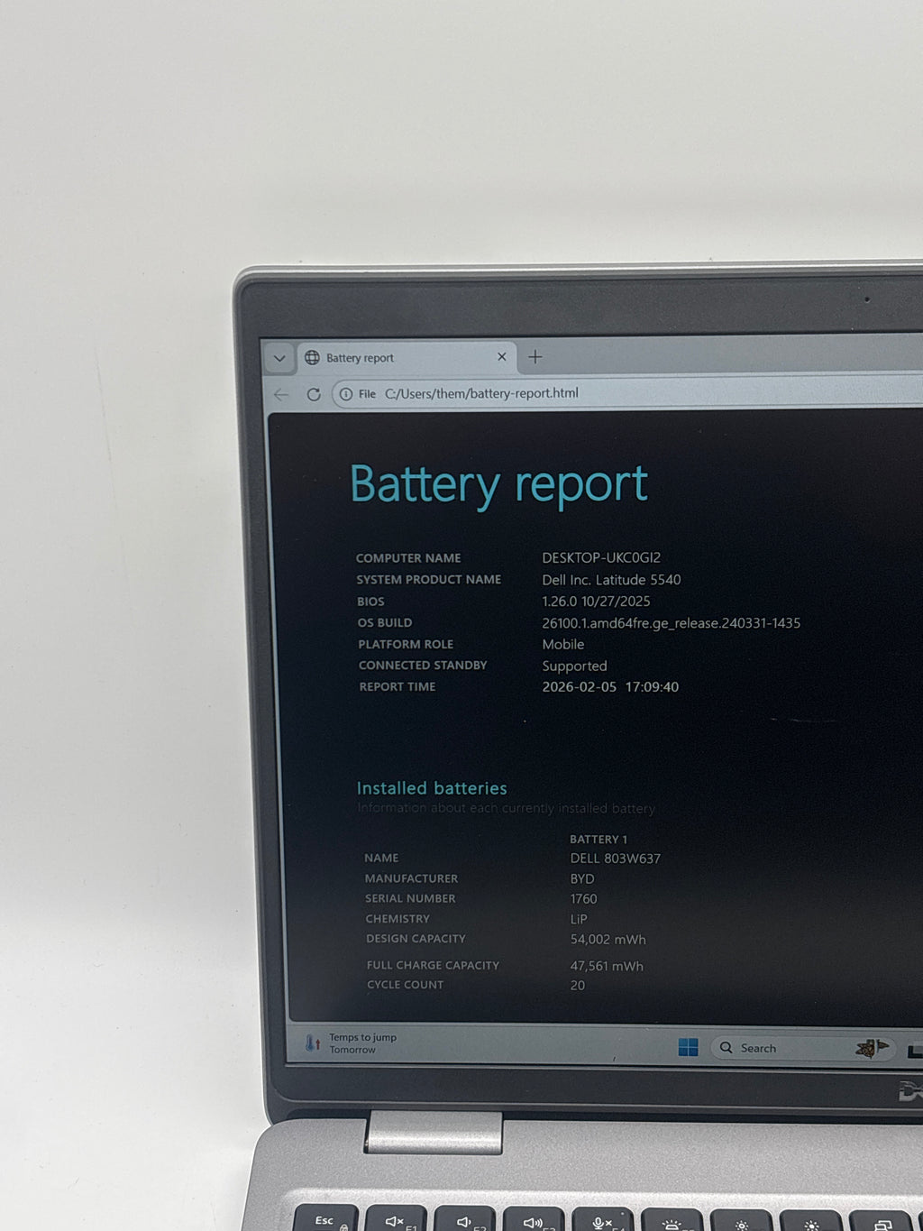 Dell Latitude 5540 i5-1345U 16GB RAM 512GB SSD Gray - Used