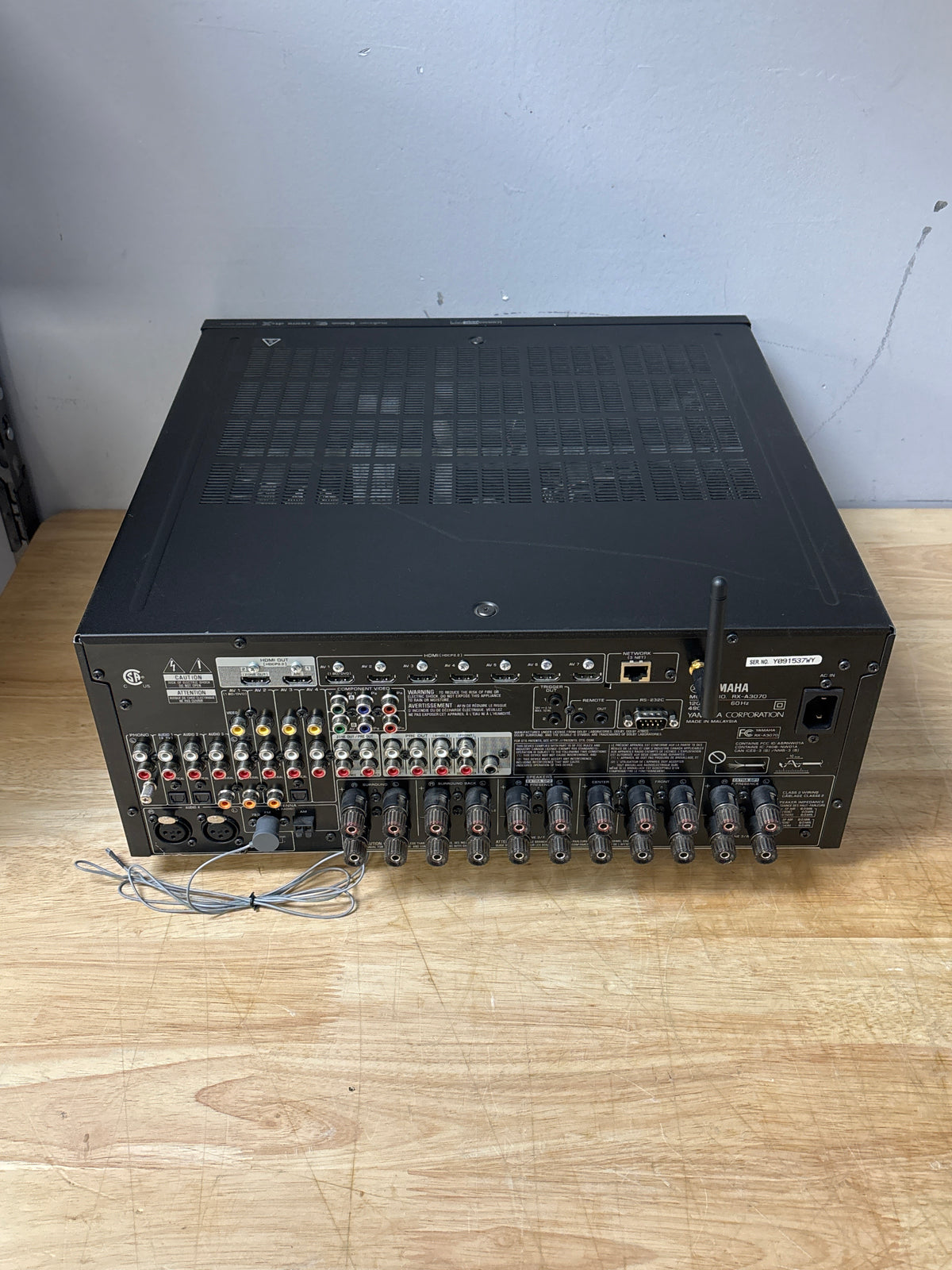Yamaha AVENTAGE RX-A3070 9.2 Channel Dolby Atmos AV Receiver Black - Used