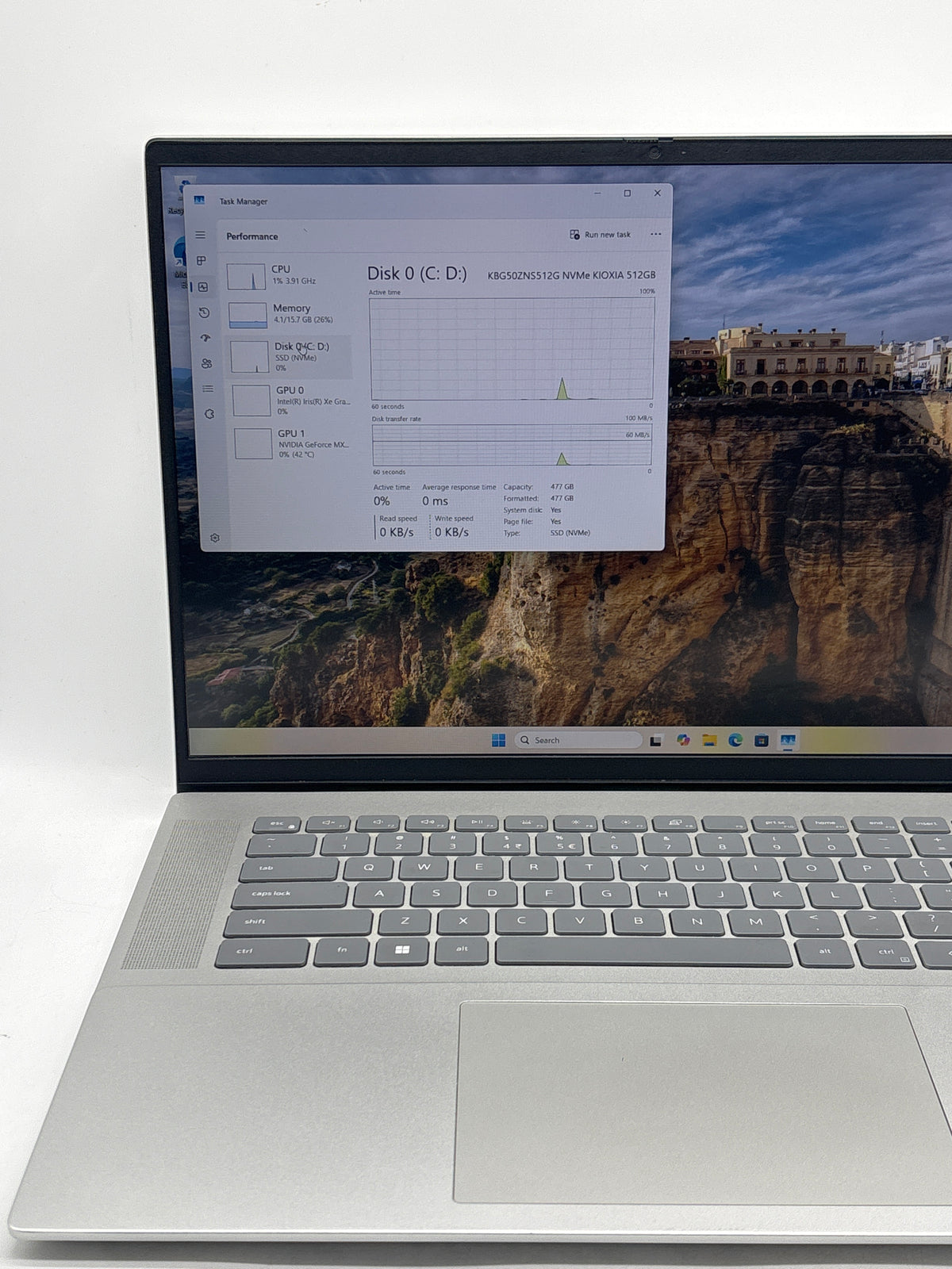 Dell Inspiron 16 5620 16" Intel Core i7-1255U 16GB RAM 512GB SSD MX570A Silver - Used