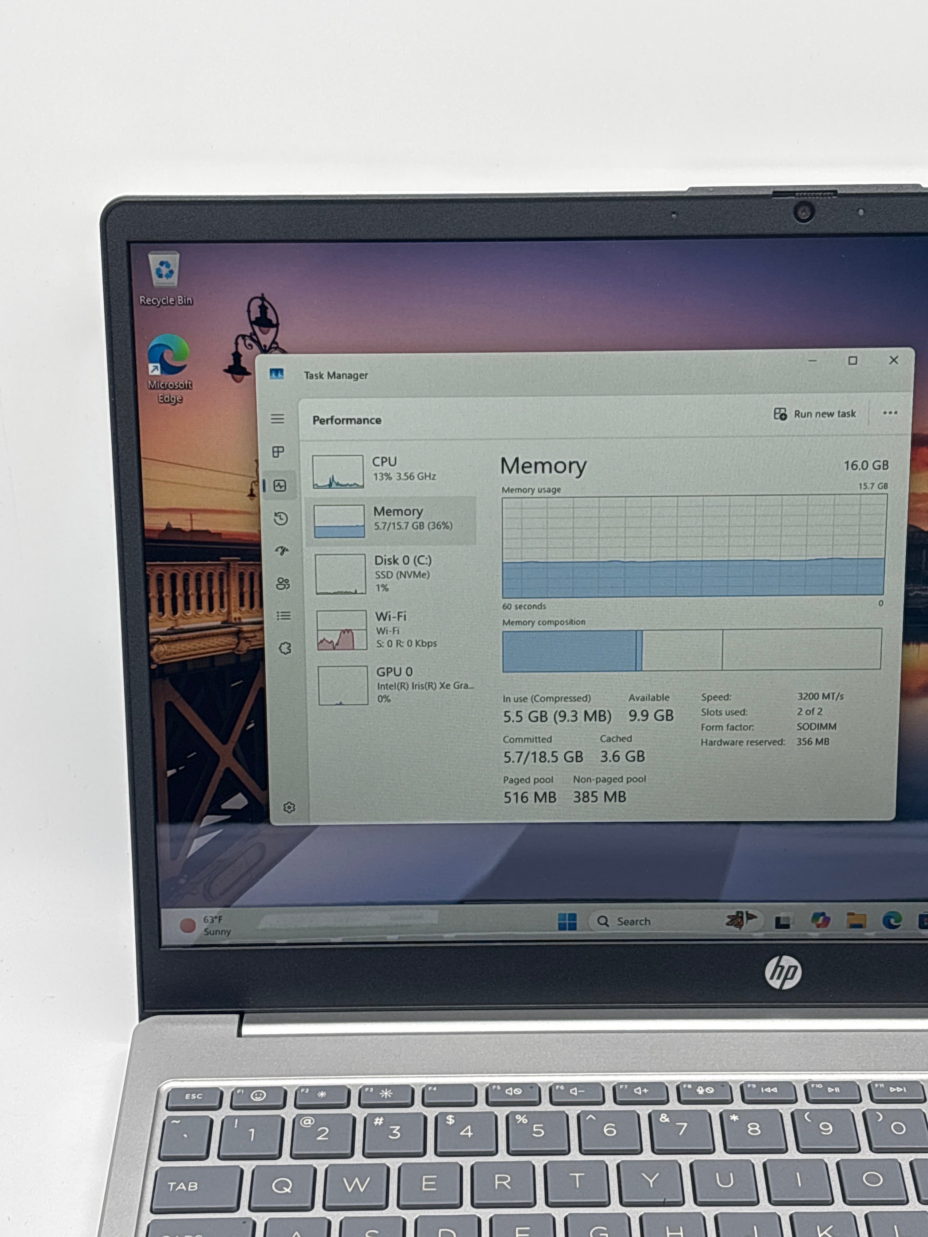 HP Laptop 15-fd0107dx i7-1255U 16 GB RAM 512 GB SSD