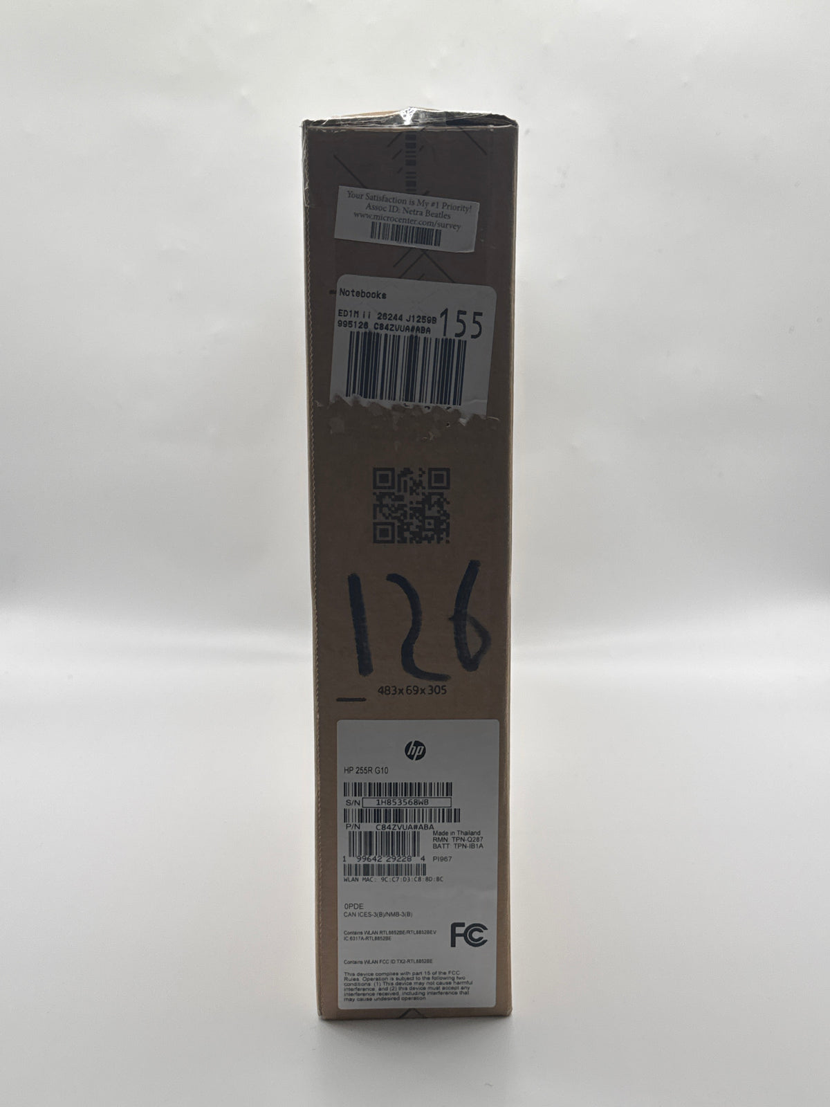 HP 255R G10 Ryzen 7 7735U 16GB RAM 512GB SSD 15.6" Black - New