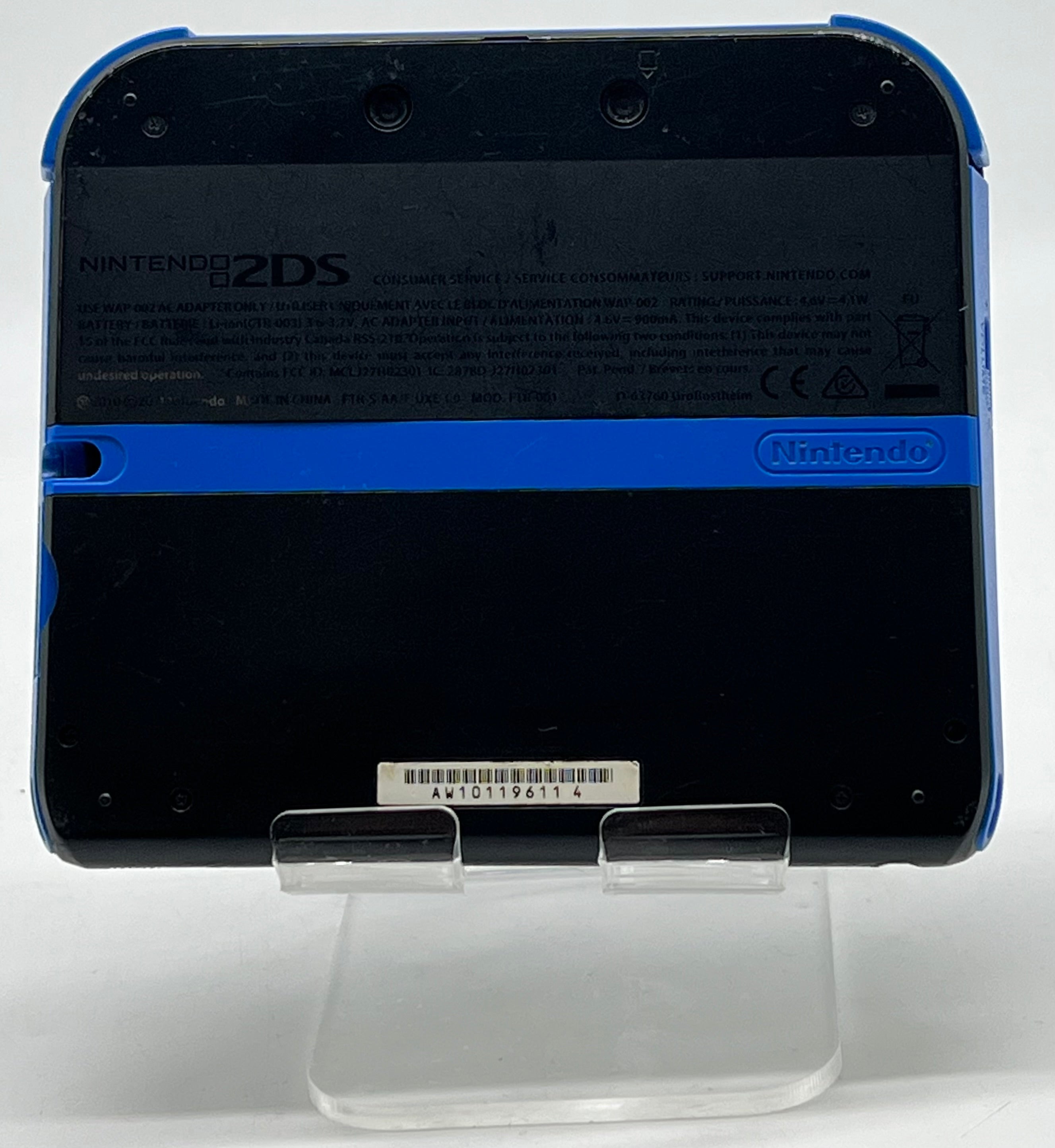 Nintendo 2DS Black/Blue FTR-001 w/ Pokemon Diamond - Used