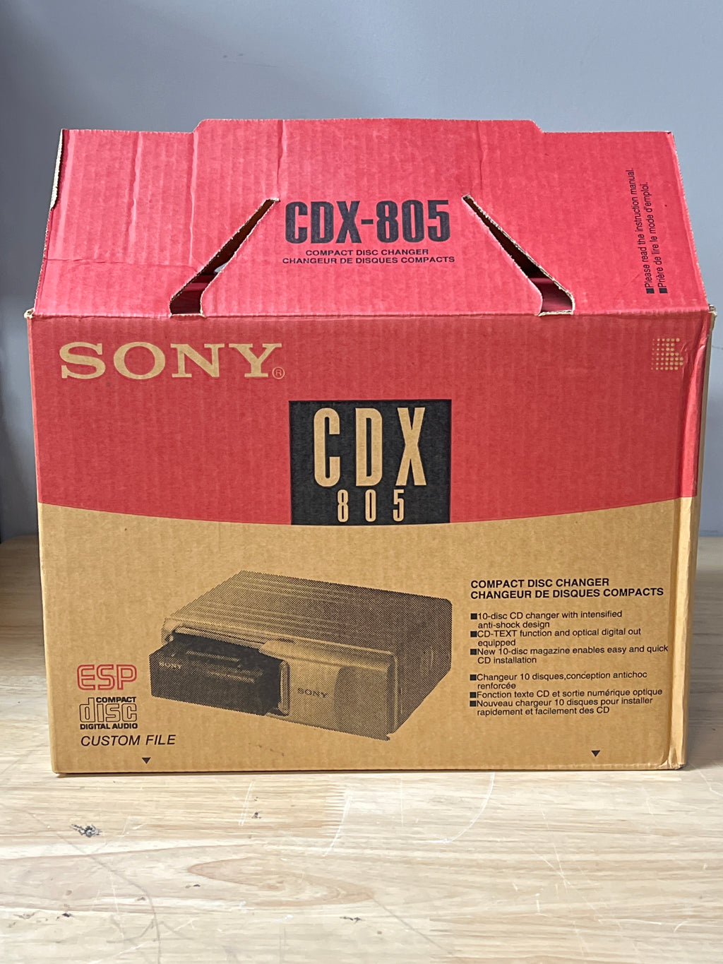 Sony CDX-805 10 Disc Car CD Changer System Vintage - Used with Box