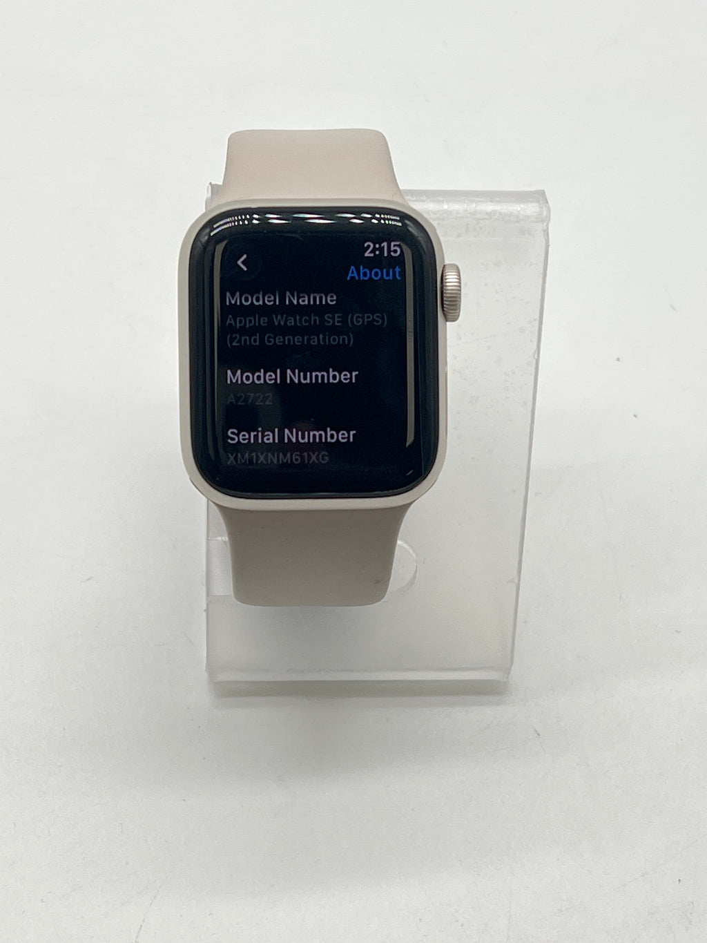 Apple Watch SE 2 GPS 40MM Aluminum White Sport Band - Used