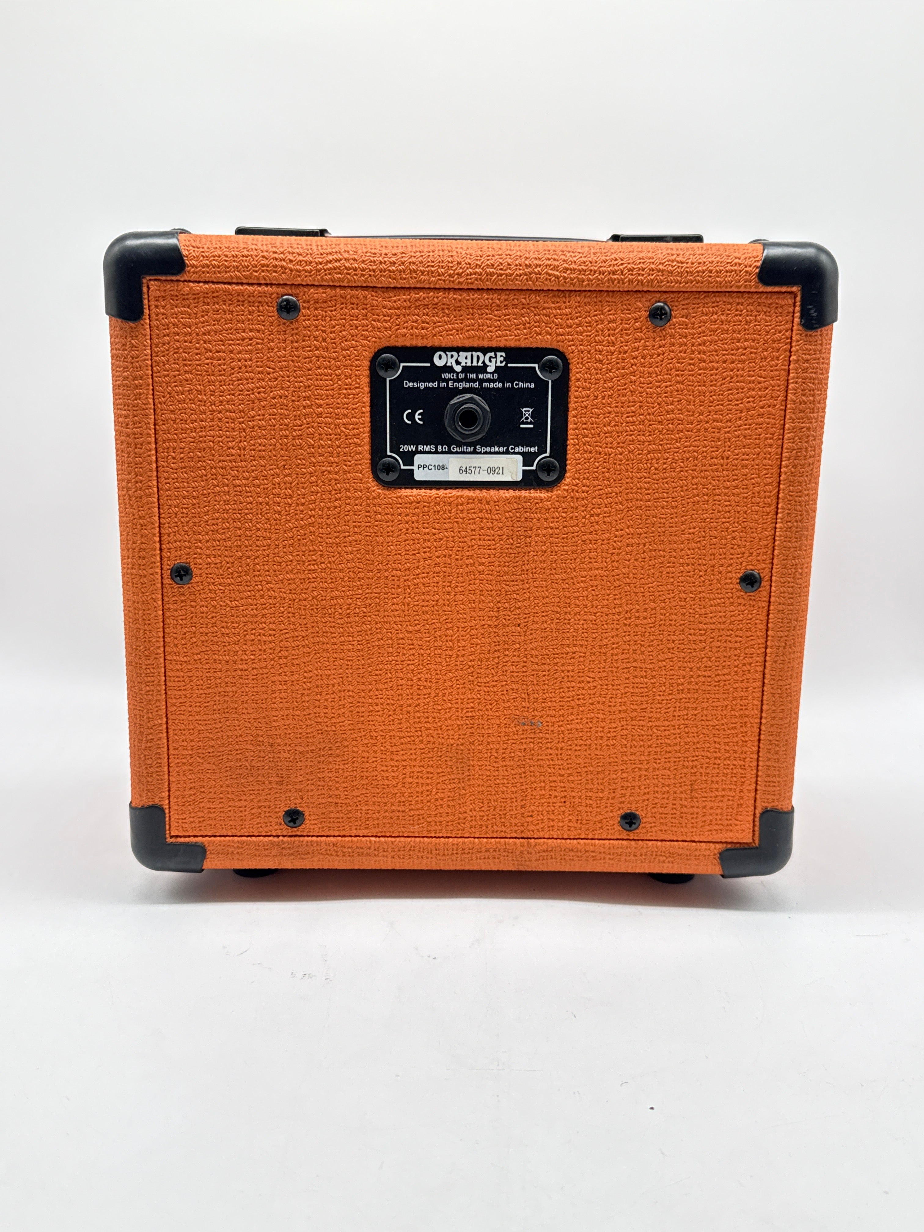 Orange PPC108 1x8" Closed-Back Guitar 20W RMS8 Ohm Speaker Cabinet - Used