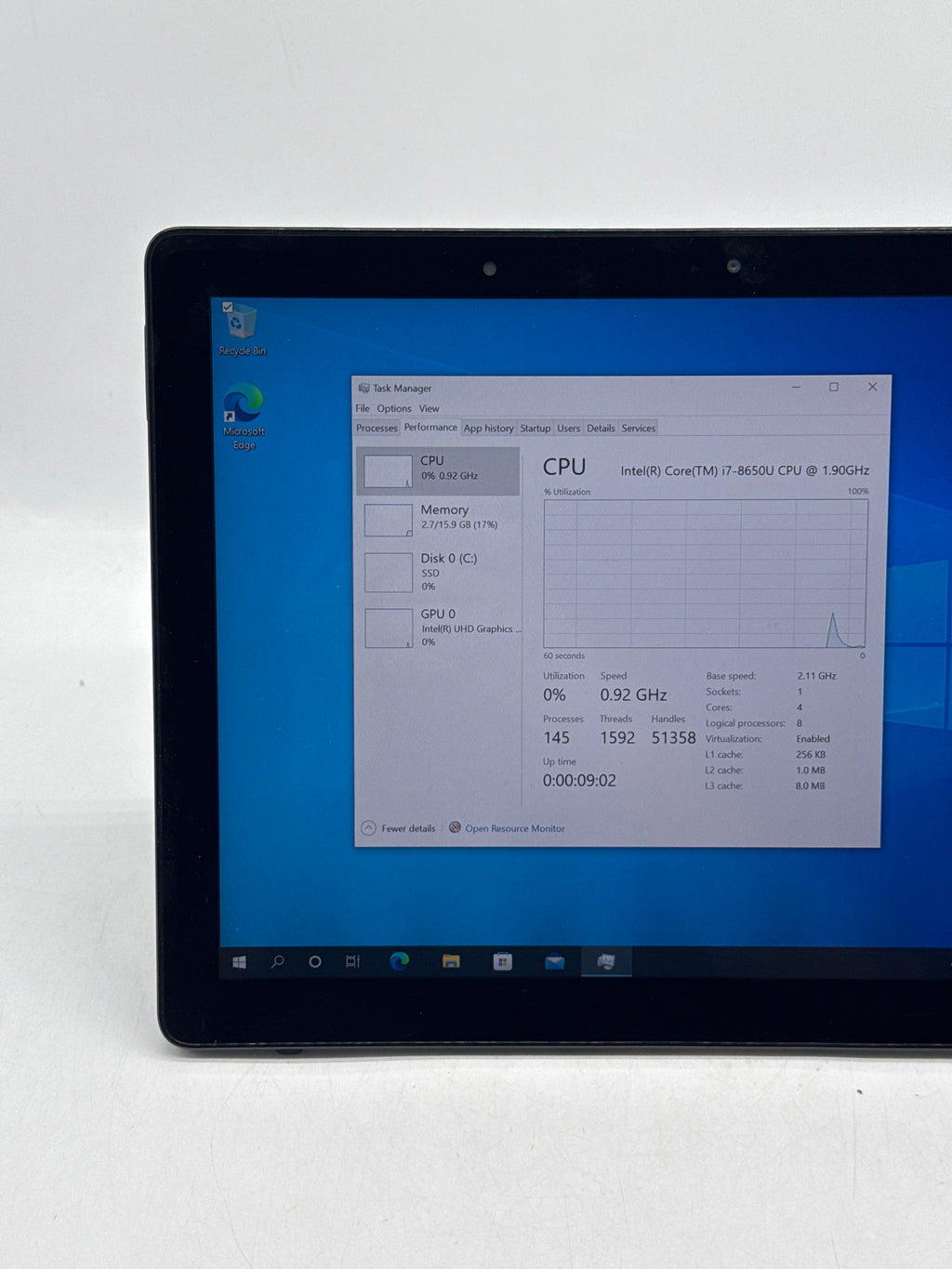 Dell Latitude 5290 2-in-1 12.3" Intel Core i7-8650U 16GB RAM 512GB SSD Black - Used