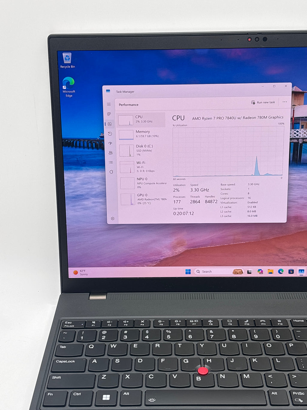 Lenovo ThinkPad P16s Gen 2 Ryzen 7 PRO 7840U 64GB RAM 1TB SSD - Warranty