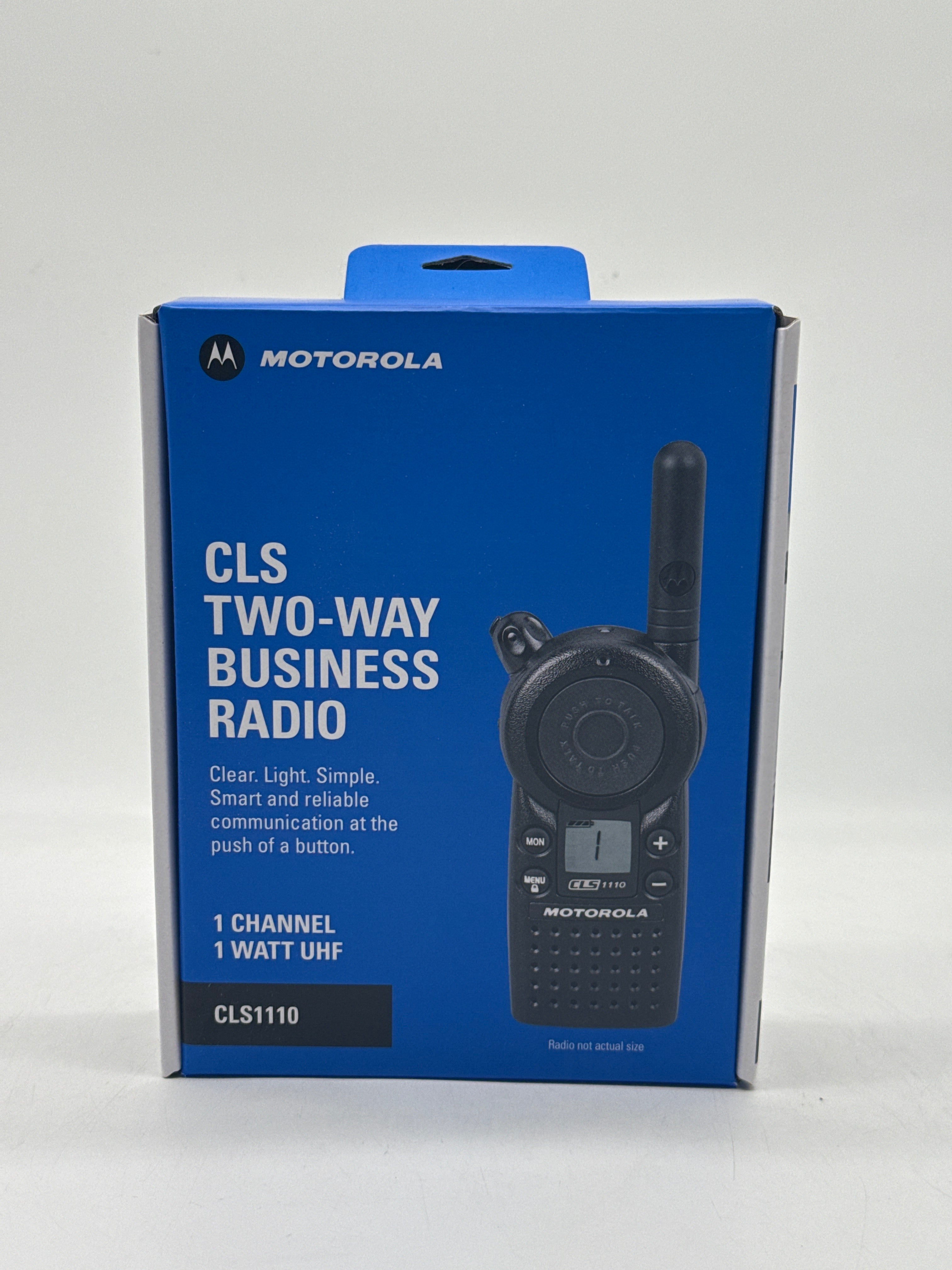 Motorola CLS1110 Two-Way Radio Black - New In Box