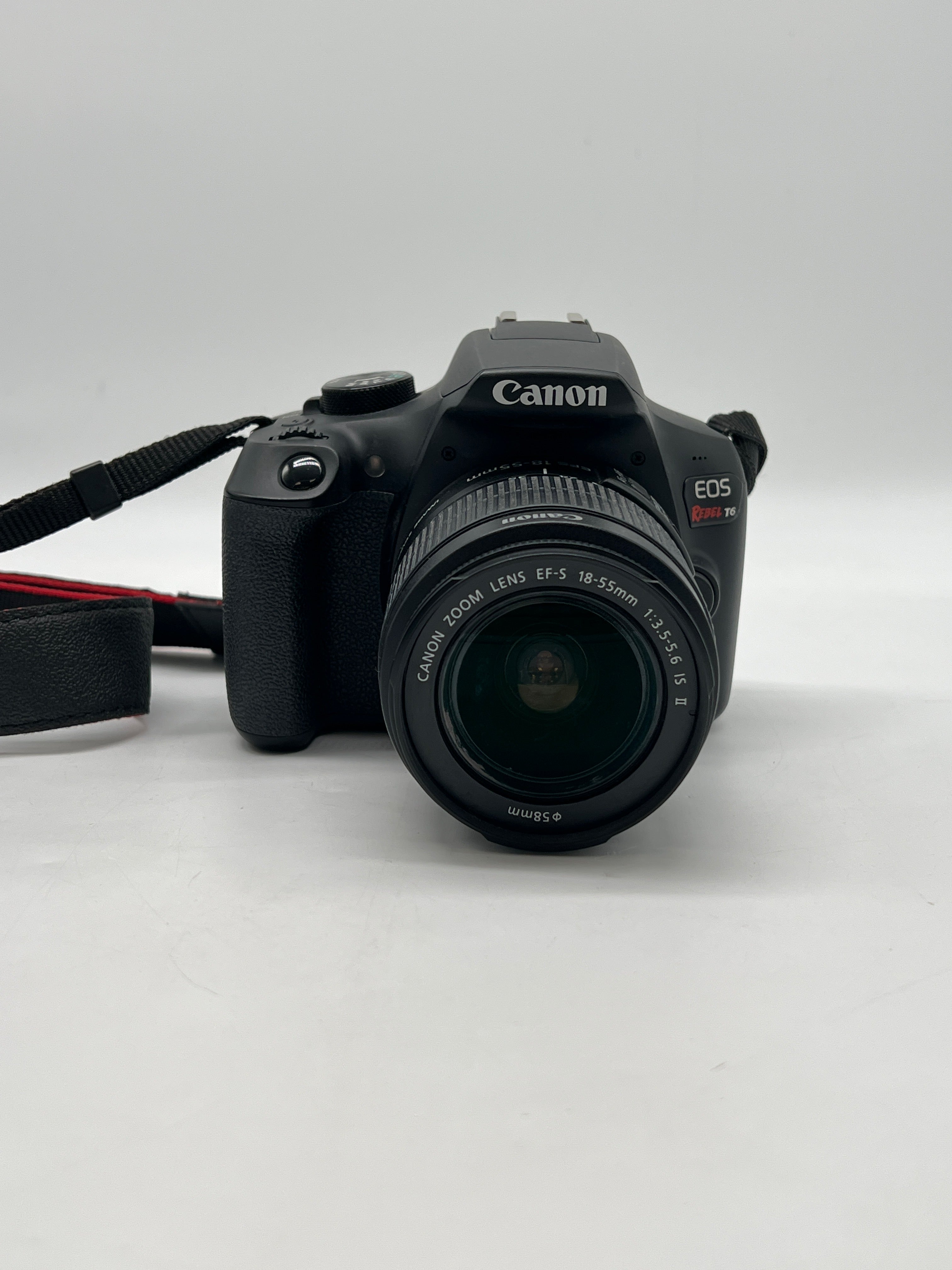 Canon EOS Rebel T6 Digital Camera 18MP W 18-55mm Lens - Used without Battery