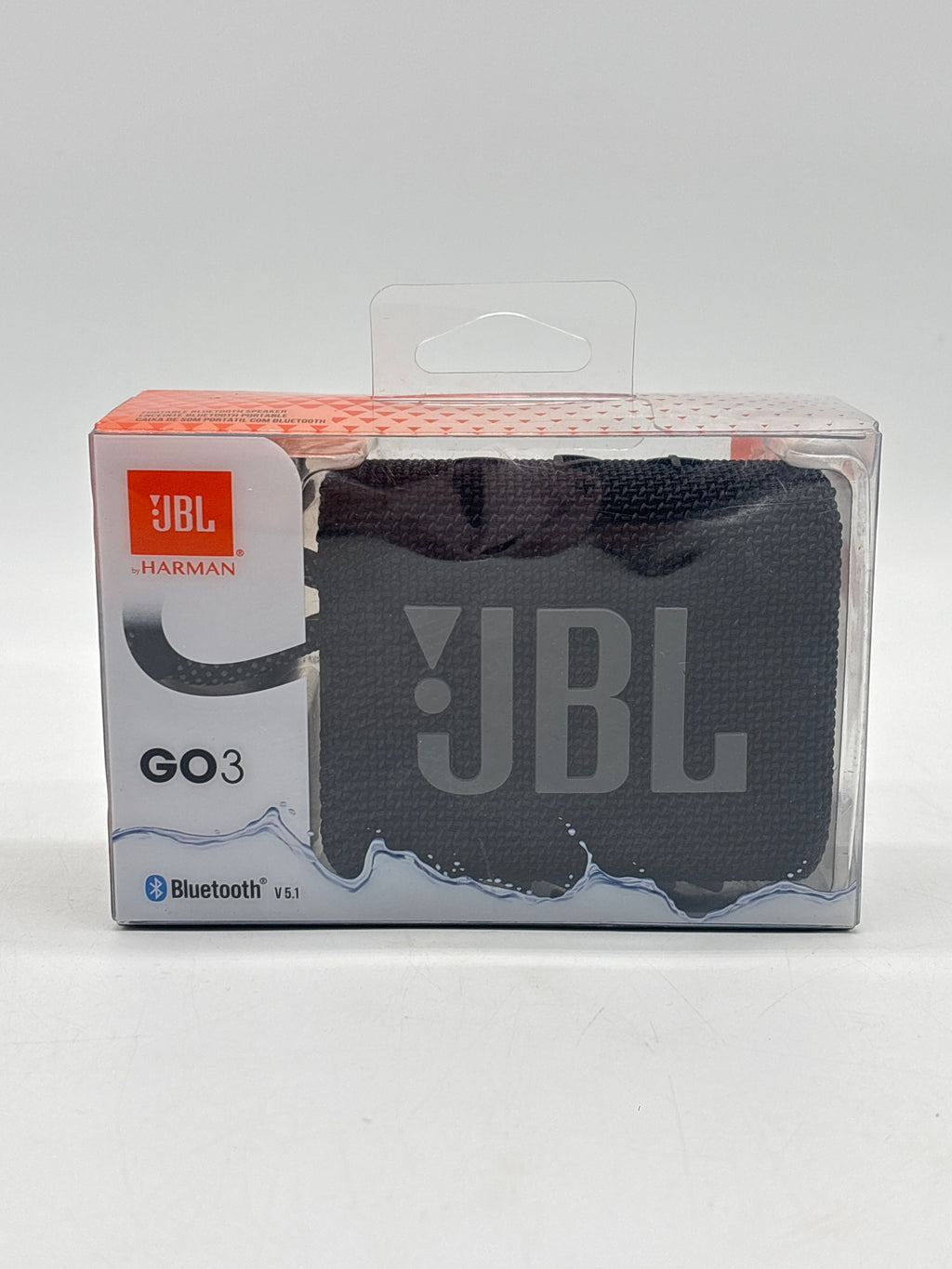 JBL GO 3 Portable Wireless Bluetooth Waterproof Pocket Speaker Black - New In Box