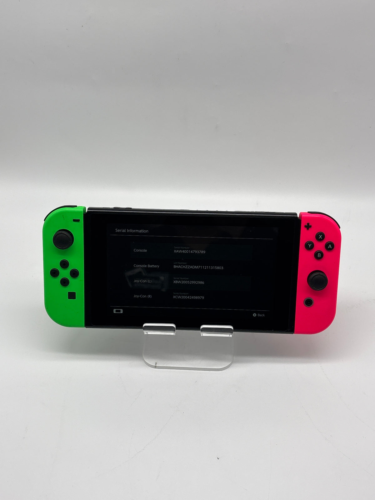 Nintendo Switch HAC-001 32GB Console Neon Joy-Cons Dock Bundle - Used