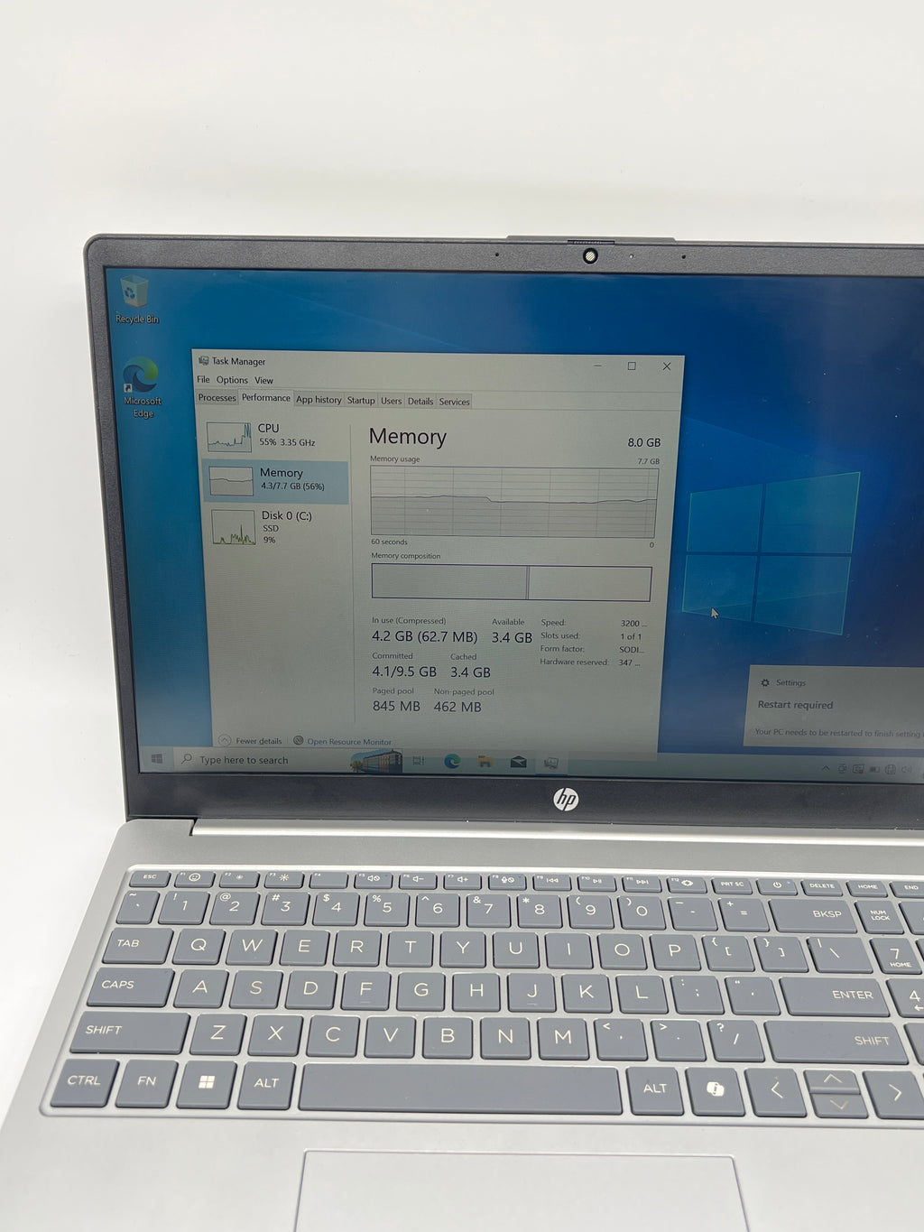 HP Laptop 15-fd0xxx i3-N305 8GB RAM 256GB SSD - Used