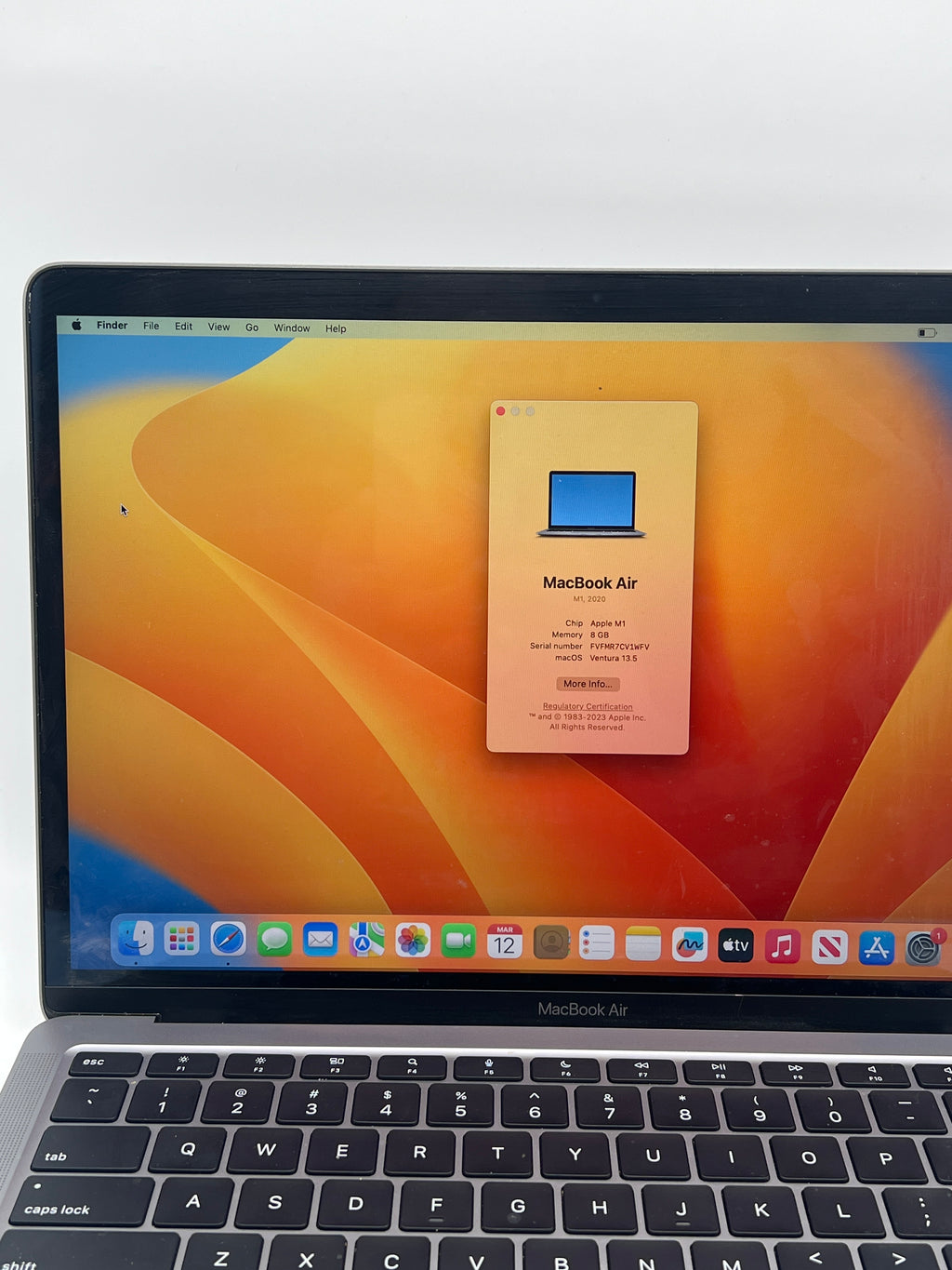 Apple MacBook Air 13" A2337 M1 8GB RAM 256GB SSD - Used