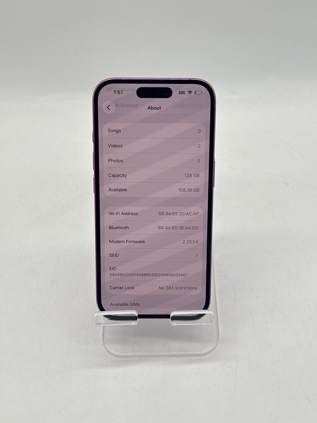 Apple iPhone 16 128GB Pink Unlocked - Used With Box