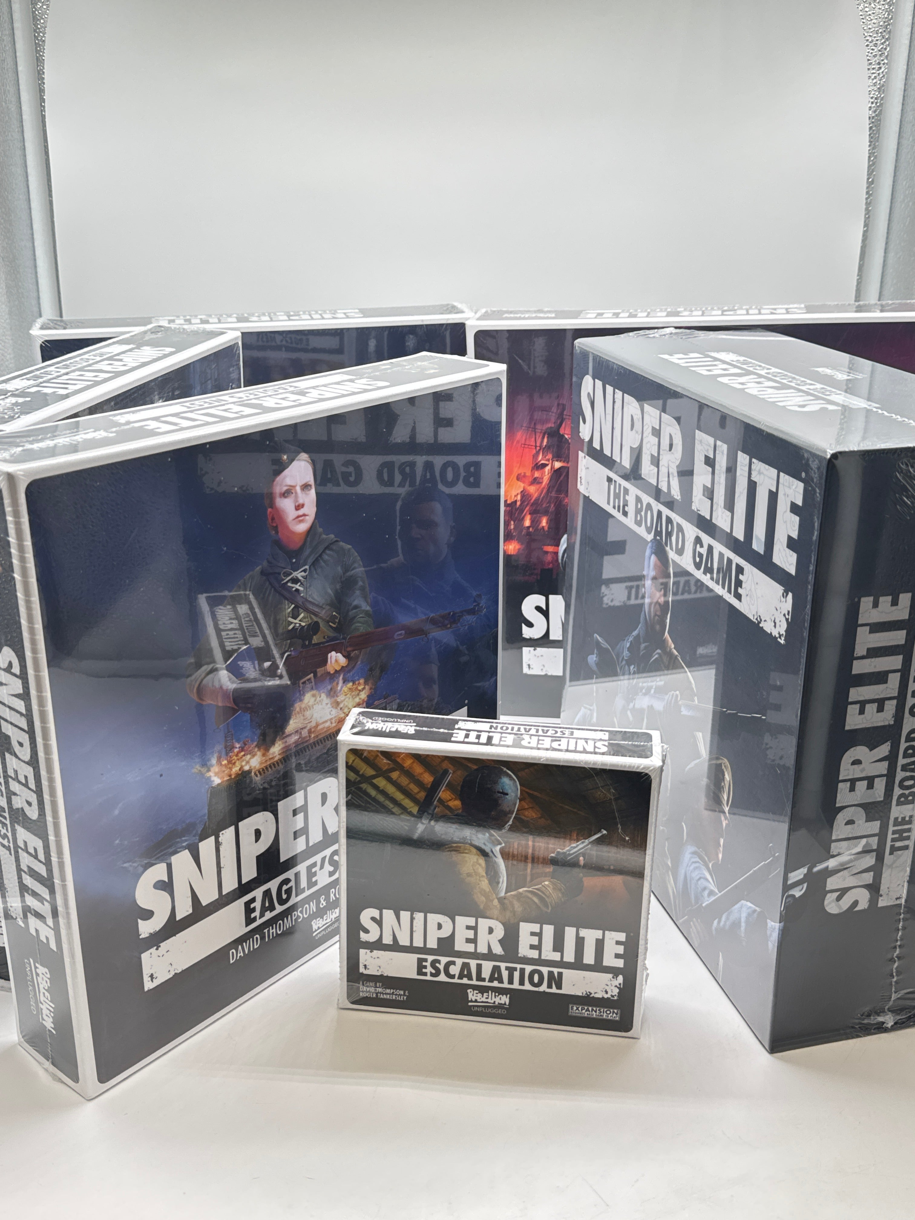 Sniper Elite The Board Game by Rebellion Unplugged Bundle - New In Box