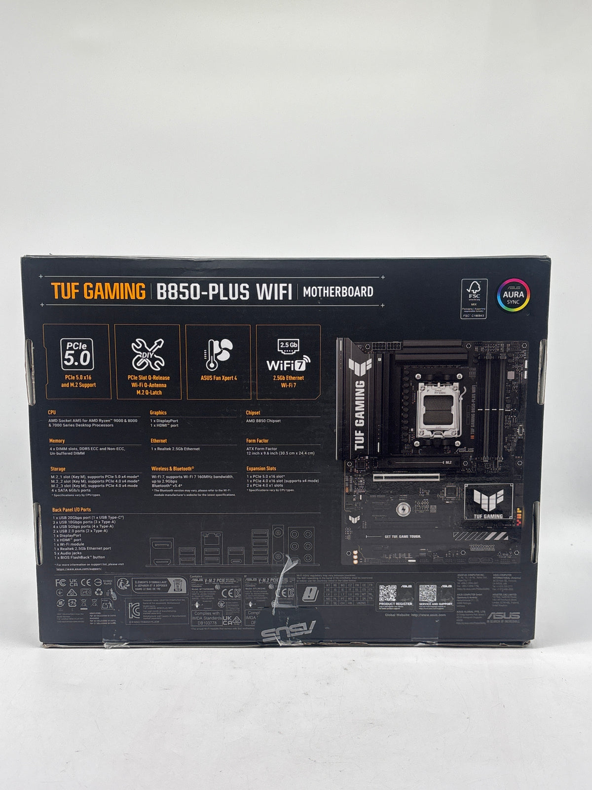 ASUS TUF Gaming B850-Plus WiFi AM5 Motherboard DDR5 ATX - Used