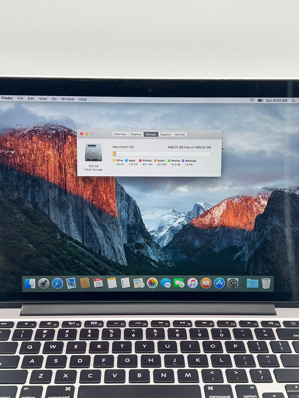 Apple MacBook Pro 13" A1502 i5 16GB RAM 512GB Flash Storage - Used
