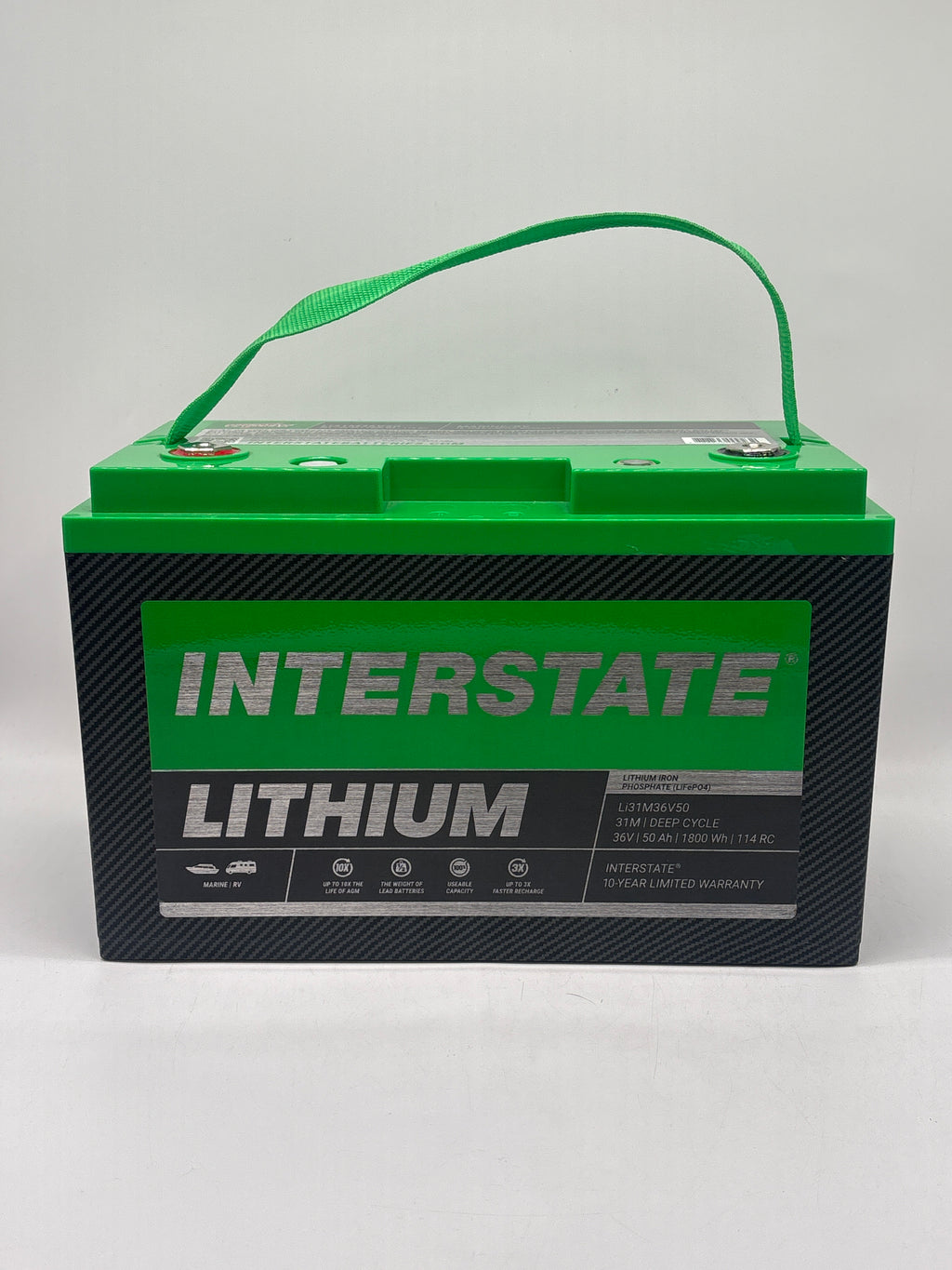 InterState Lithium Marine/RV Battery 36V 50Ah Group 31M - New