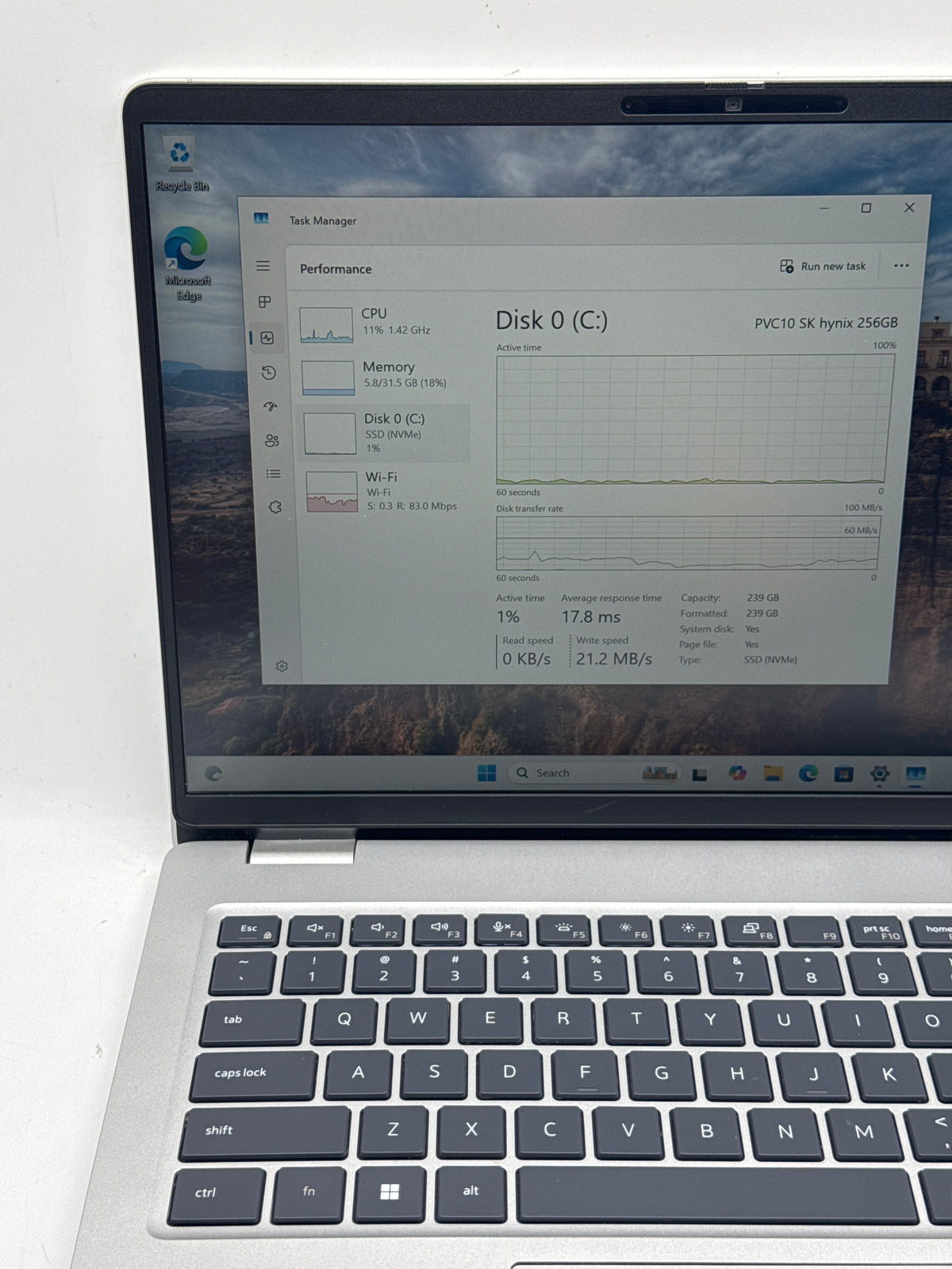 Dell Pro 14 PC14250 14" Intel Core Ultra 5 235U 32GB RAM 256GB SSD Silver - Used