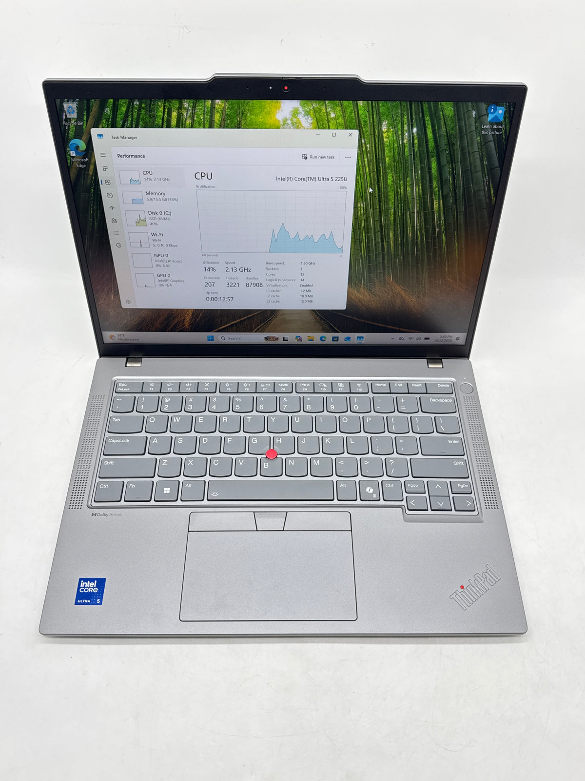 Lenovo ThinkPad T14 Gen 6 Intel Core Ultra 5 225U 16GB RAM 256GB SSD 14in - Used