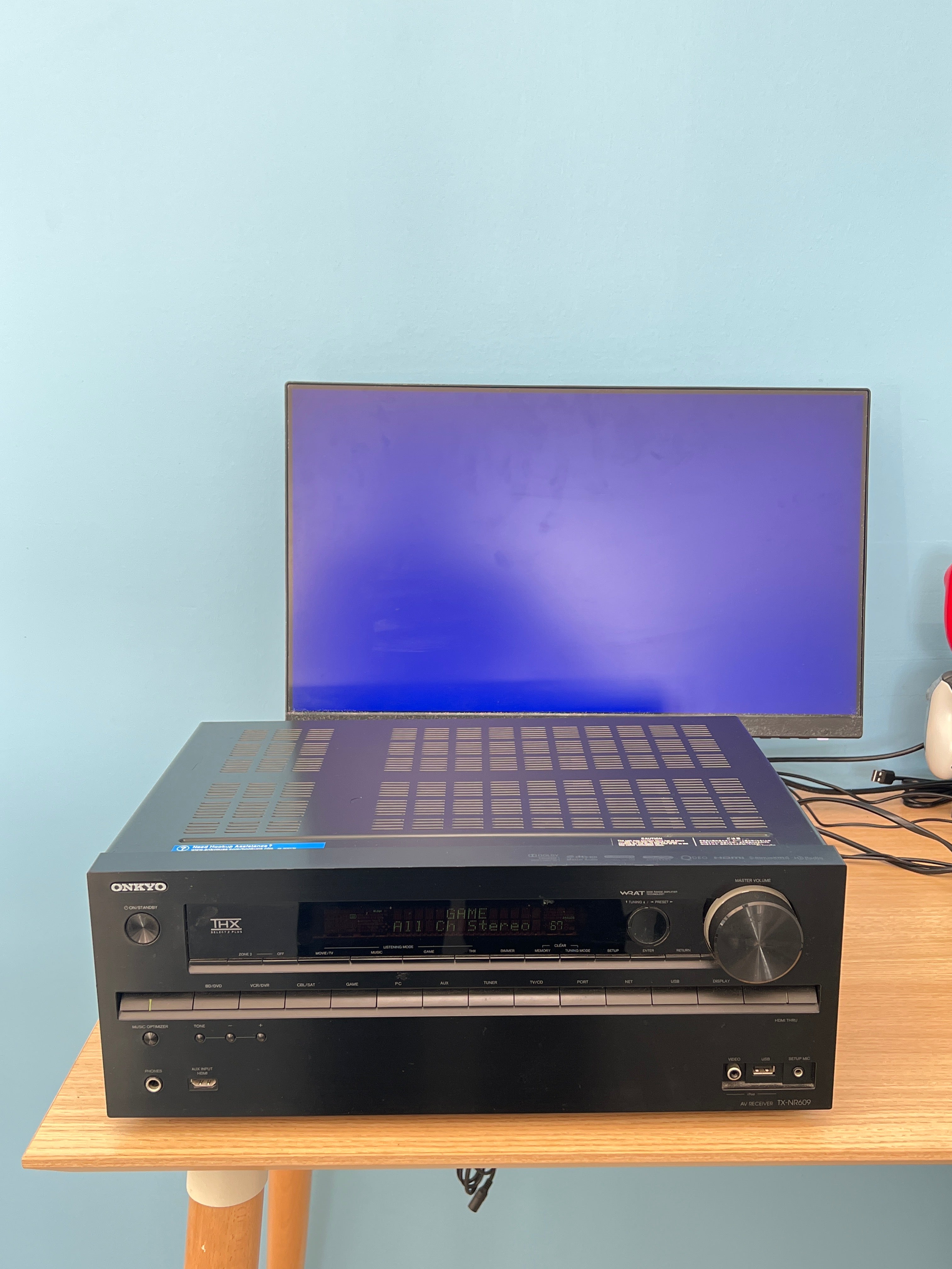Onkyo TX-NR609 A/V Receiver Black - For Parts (No Sound)